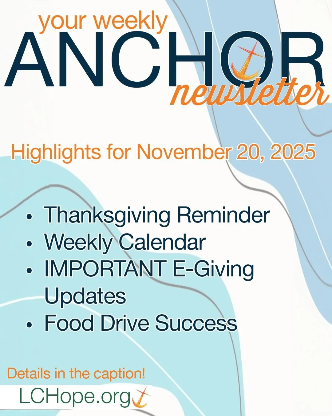 🚨 The latest Anchor is here! 🚨
Don&rsquo;t miss what&rsquo;s happening this week at our church &mdash; news, events, and all the good stuff you need to know!
#ELCA #LutheranChurch #BroomfieldCO #LutheranLife