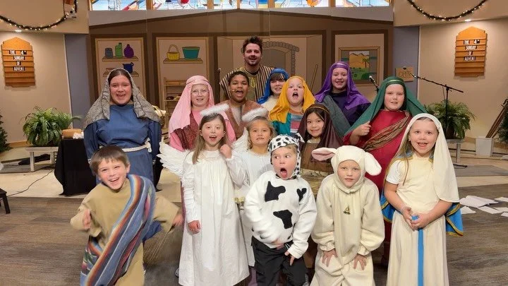 You heard them! Join us for worship tomorrow at 9 AM and watch these cuties share their Christmas program!🎄🥖