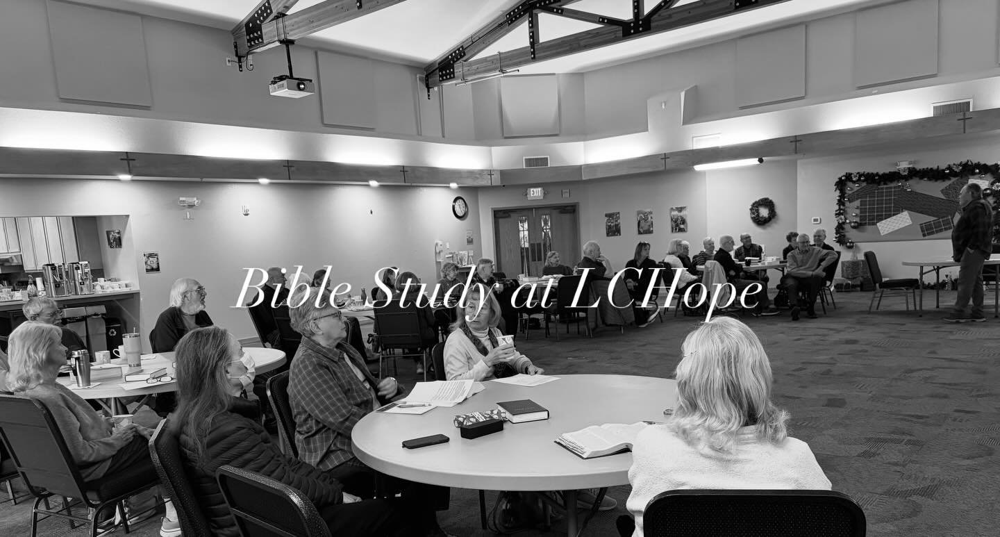 Growing together in the Word 📖 Join us every Wednesday at 11 for Bible Study, led by Pastor Randy. All are welcome!