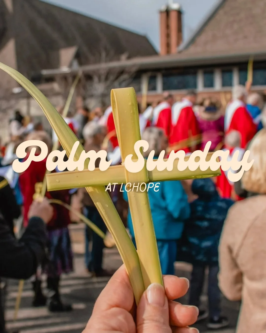 Palm Sunday is almost here! We&rsquo;ll start by walking to Holy Comforter at 9:15am, then head back to LCHope for 9:30am worship.

Also&hellip;
Yes, that is a donkey.
Yes, a donkey will be there again this year. 🐴🌿 Tag someone who can&rsquo;t miss