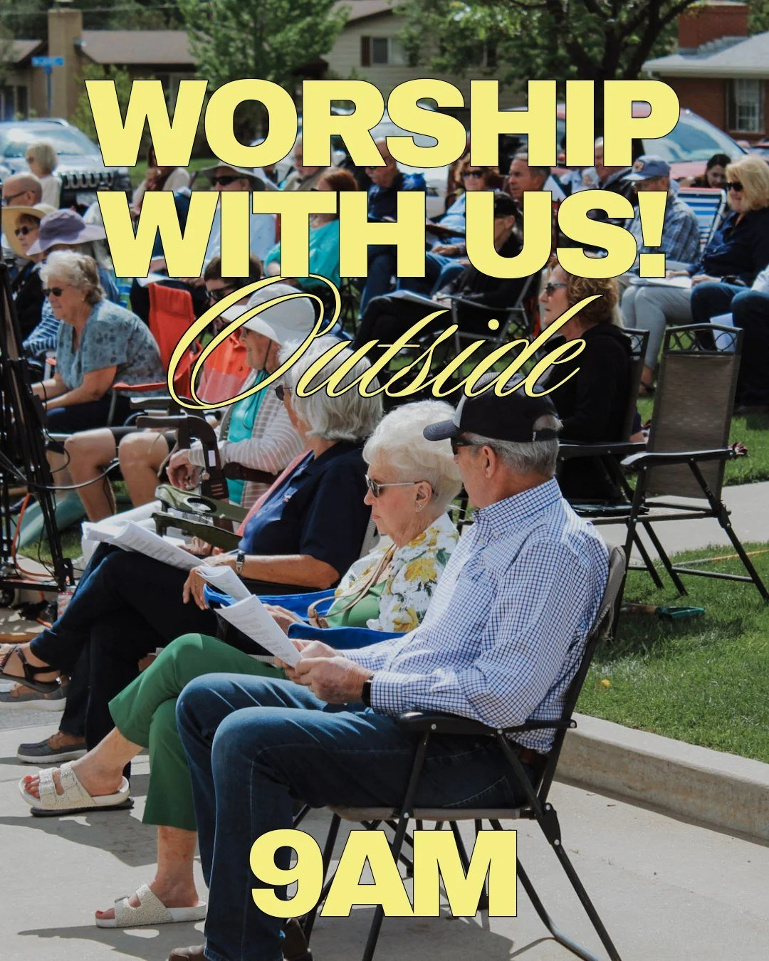 It&rsquo;s Sunday! Come worship with us outdoors at 9am bring a chair, hat, sunscreen, and enjoy the morning with us! #allarewelcome #ELCA