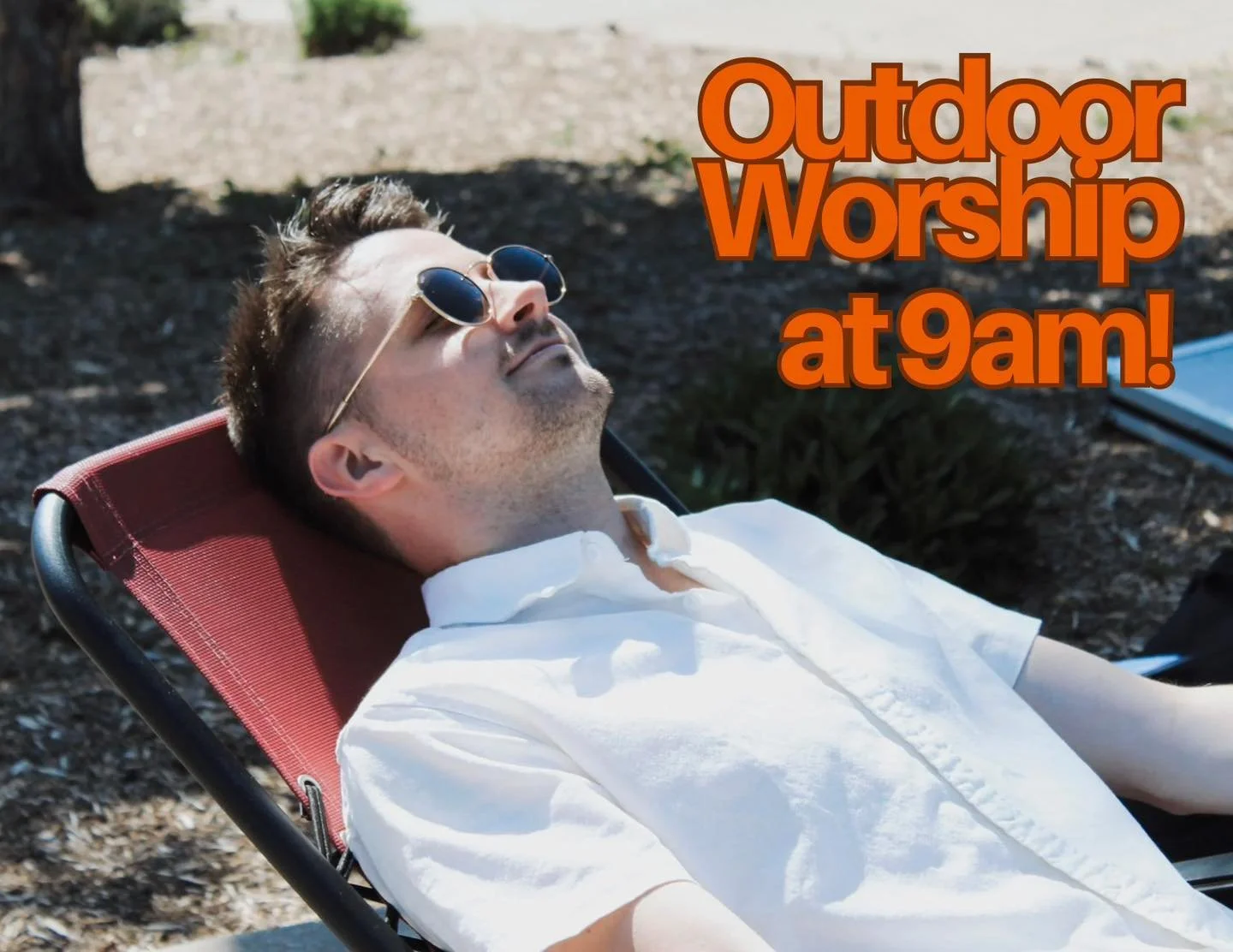 Current mood: knowing it&rsquo;s almost Sunday. 😎☀️
Sunglasses ✔️
Chair ✔️
Sunscreen ✔️
Now all that's missing is you! Join us for outdoor worship tomorrow at 9:00 AM.