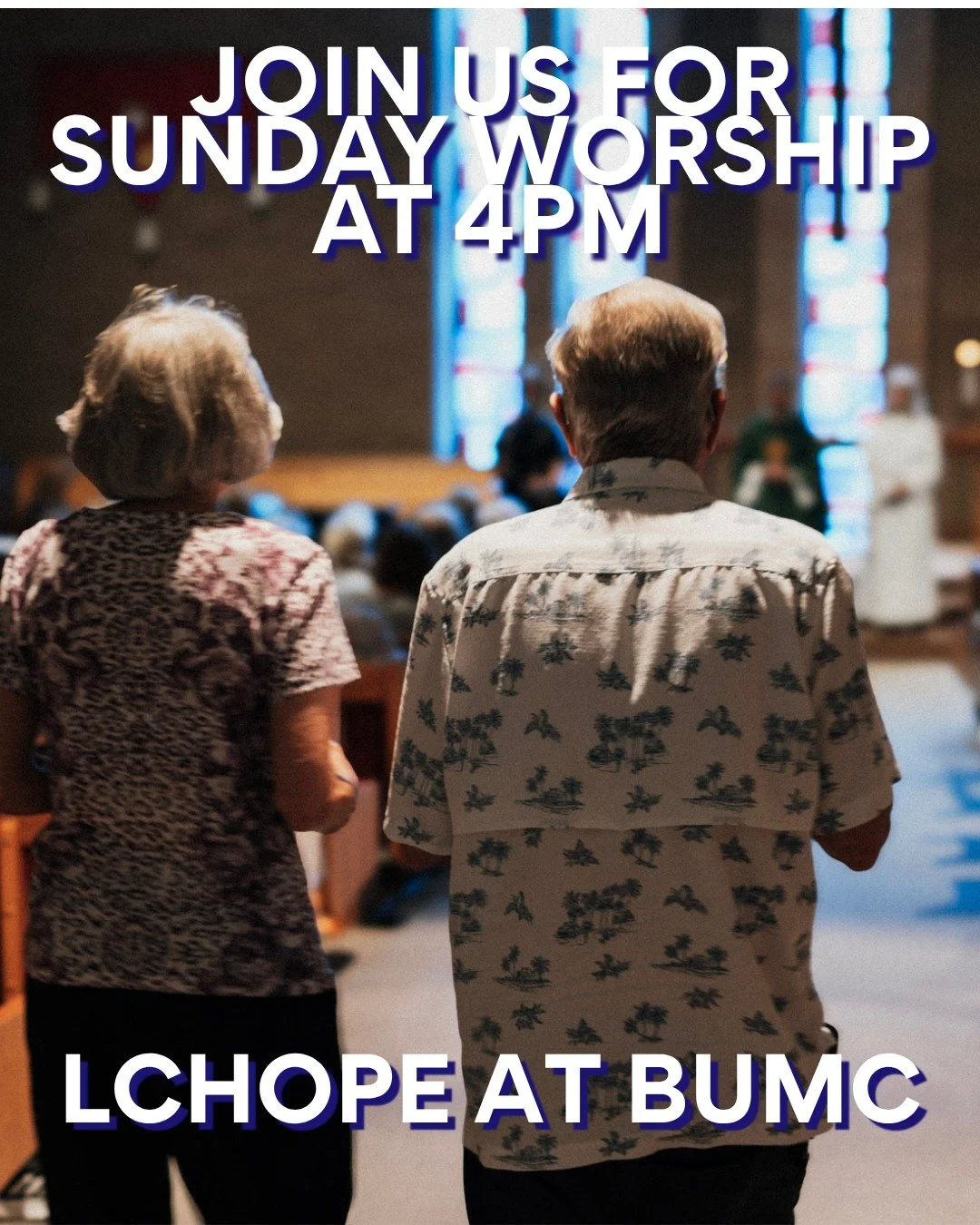 We'd love to see you this afternoon! Join us for worship today at 4:00 PM at Broomfield United Methodist Church. All are welcome! 🙏