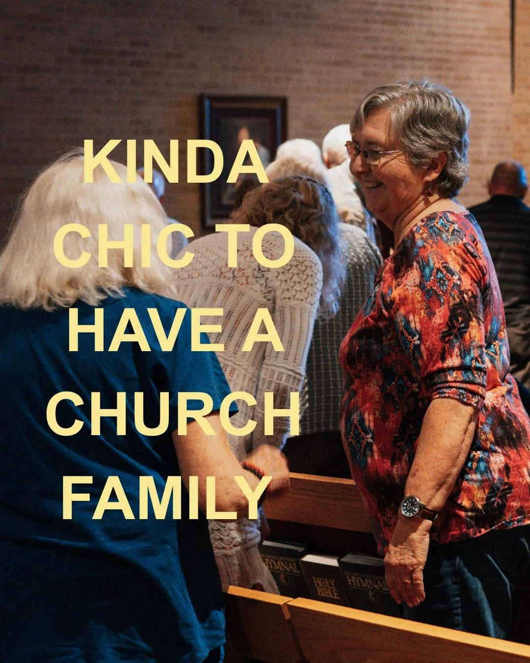 Apparently&hellip; church is kinda chic 🤷&zwj;♀️✨
See you at 4PM for worship!