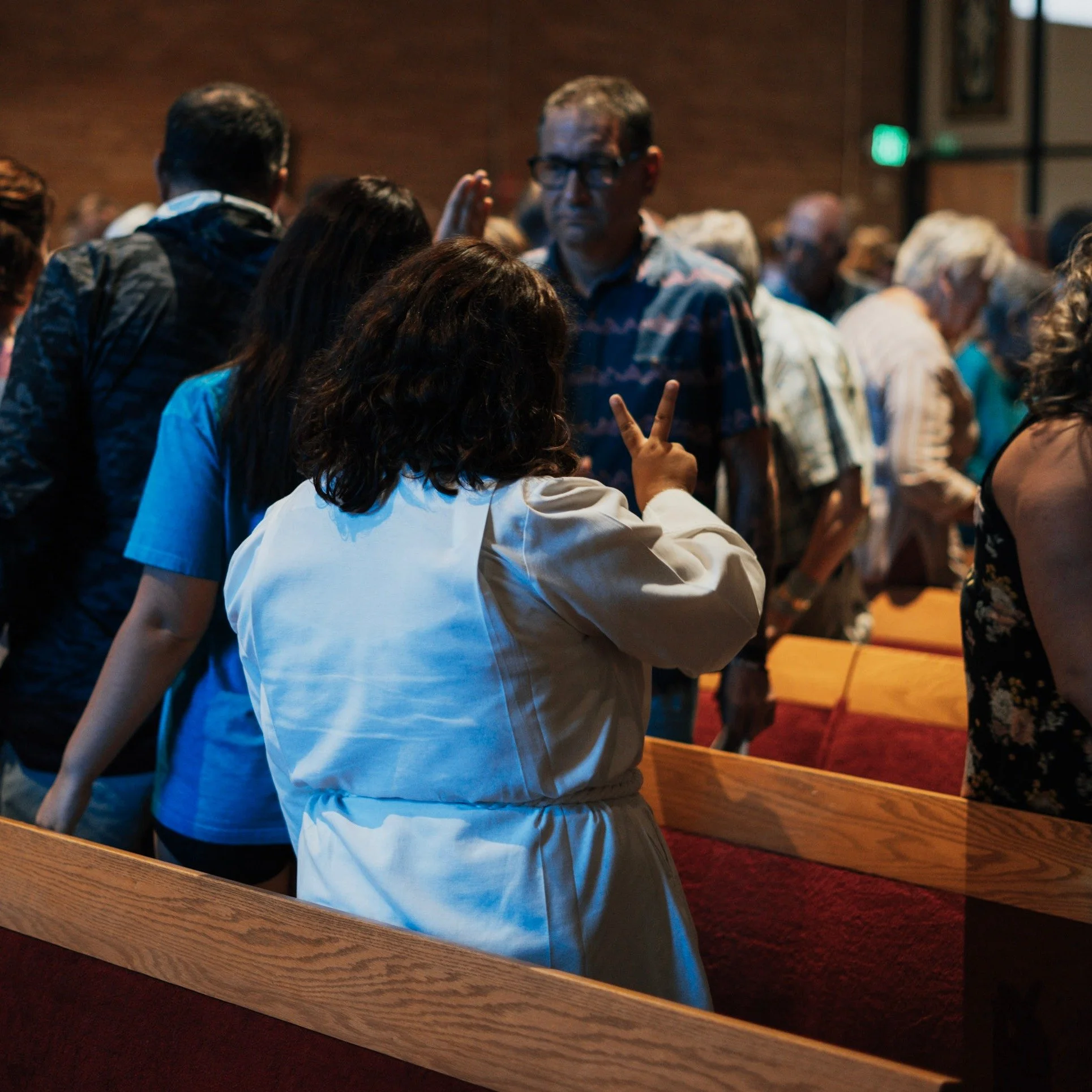 A little peace goes a long way! Come share the peace, share a smile, and worship with us TODAY at 4 PM! 🙌