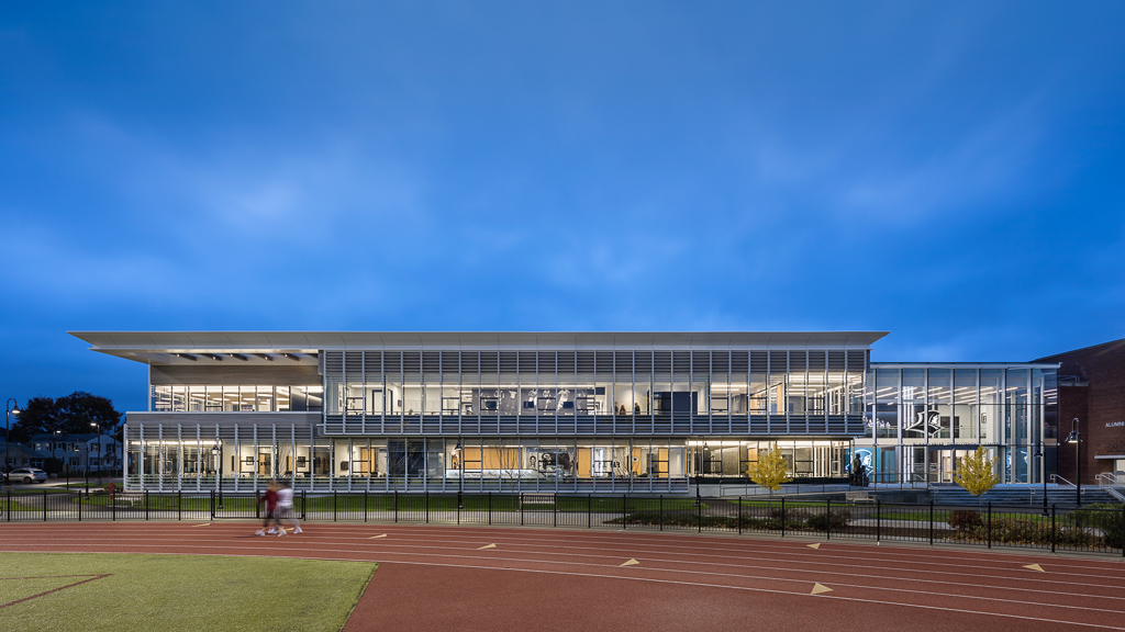 Providence College - Friar Development Center_Ext Elevation South Dusk_Copyright Andrew Rugge.jpg