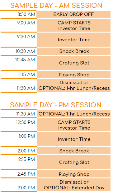 Children enrolled to both AM and PM sessions in the same week will have additional lunch/recess hour fee waived.