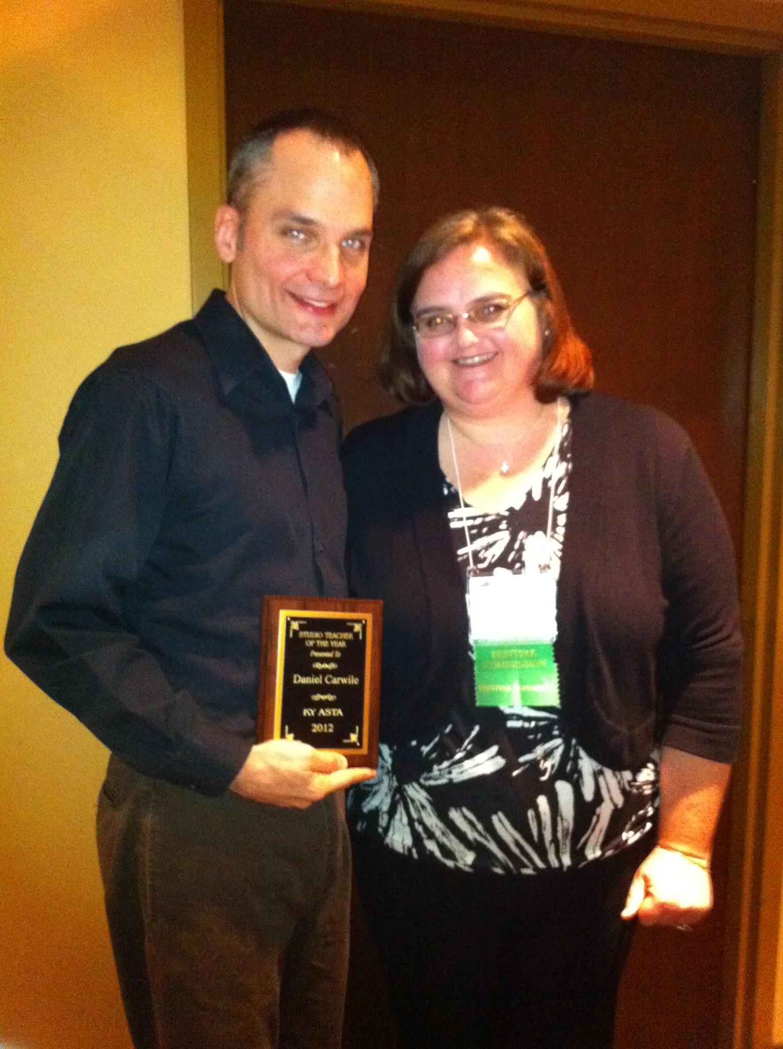 Daniel - Kentucky Studio Teacher of the Year by the American String Teacher Association