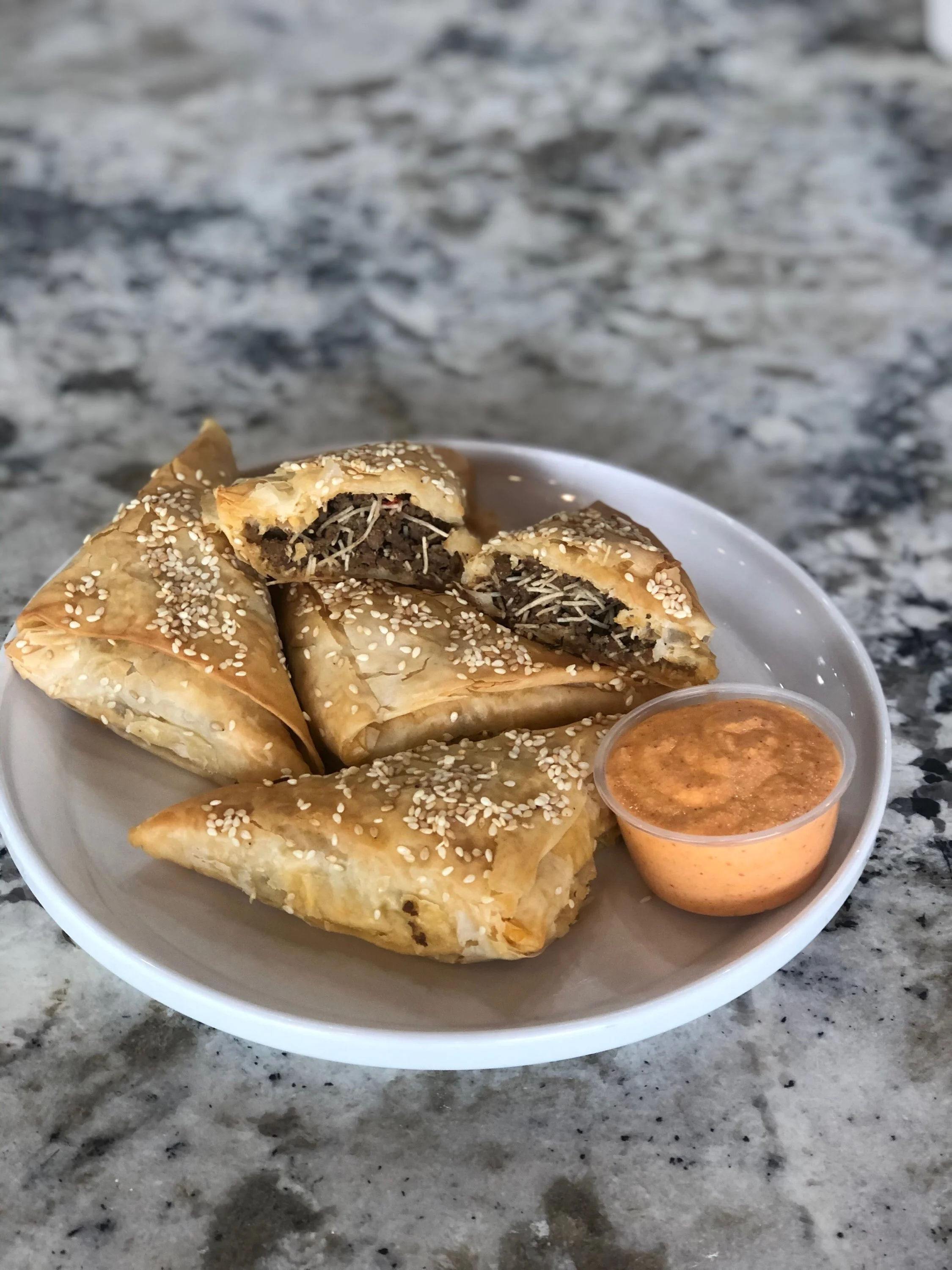 Savory Beef Phyllo Turnovers (8 pc. frozen)