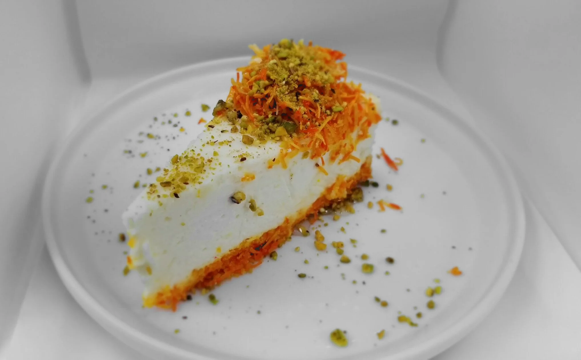 Kenafa Cheesecake Slice