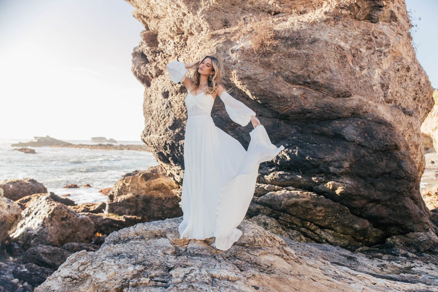 all who wander boho wedding dress All Who Wander - Micah