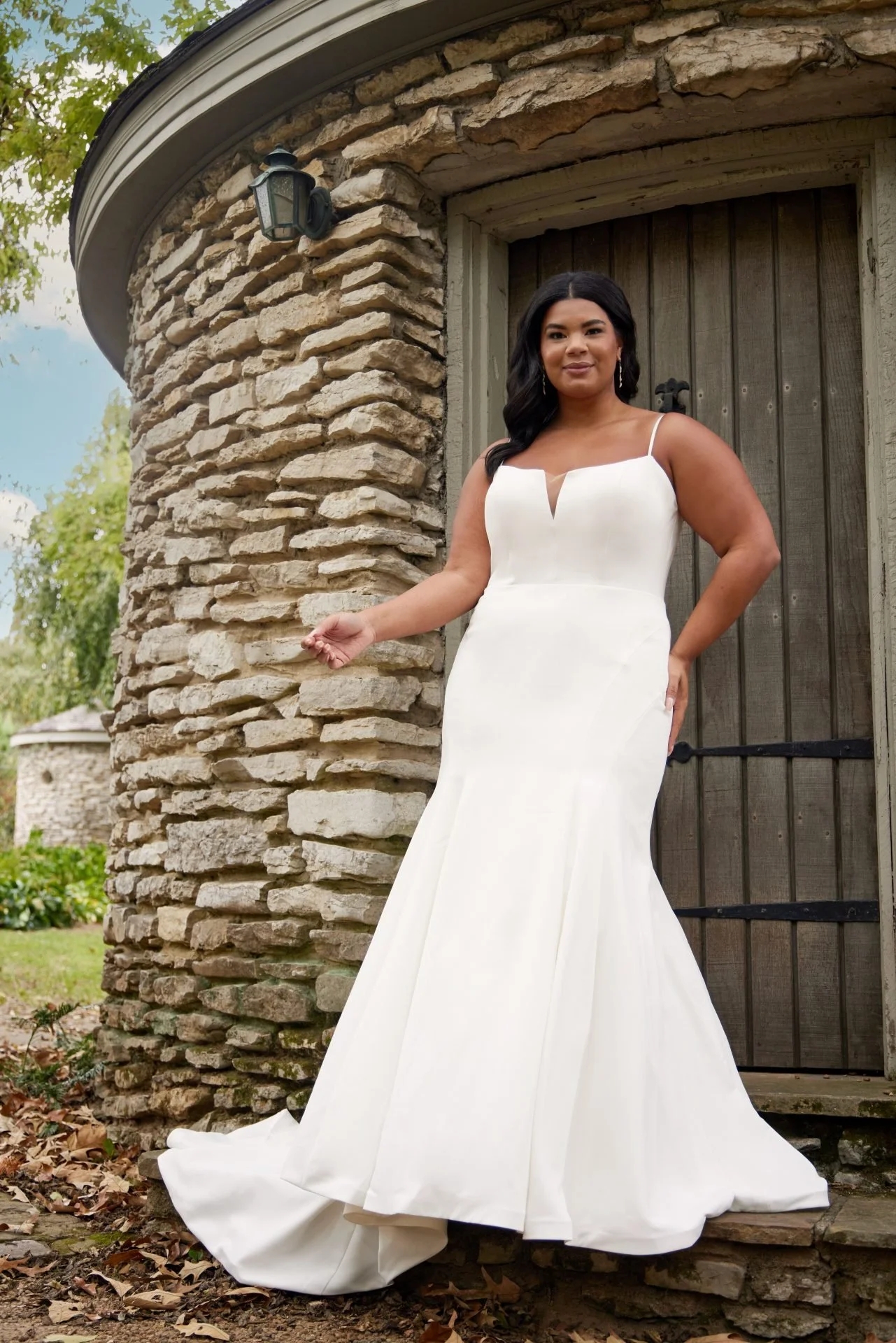 Cheap plus size fit and flare wedding dress Shop
