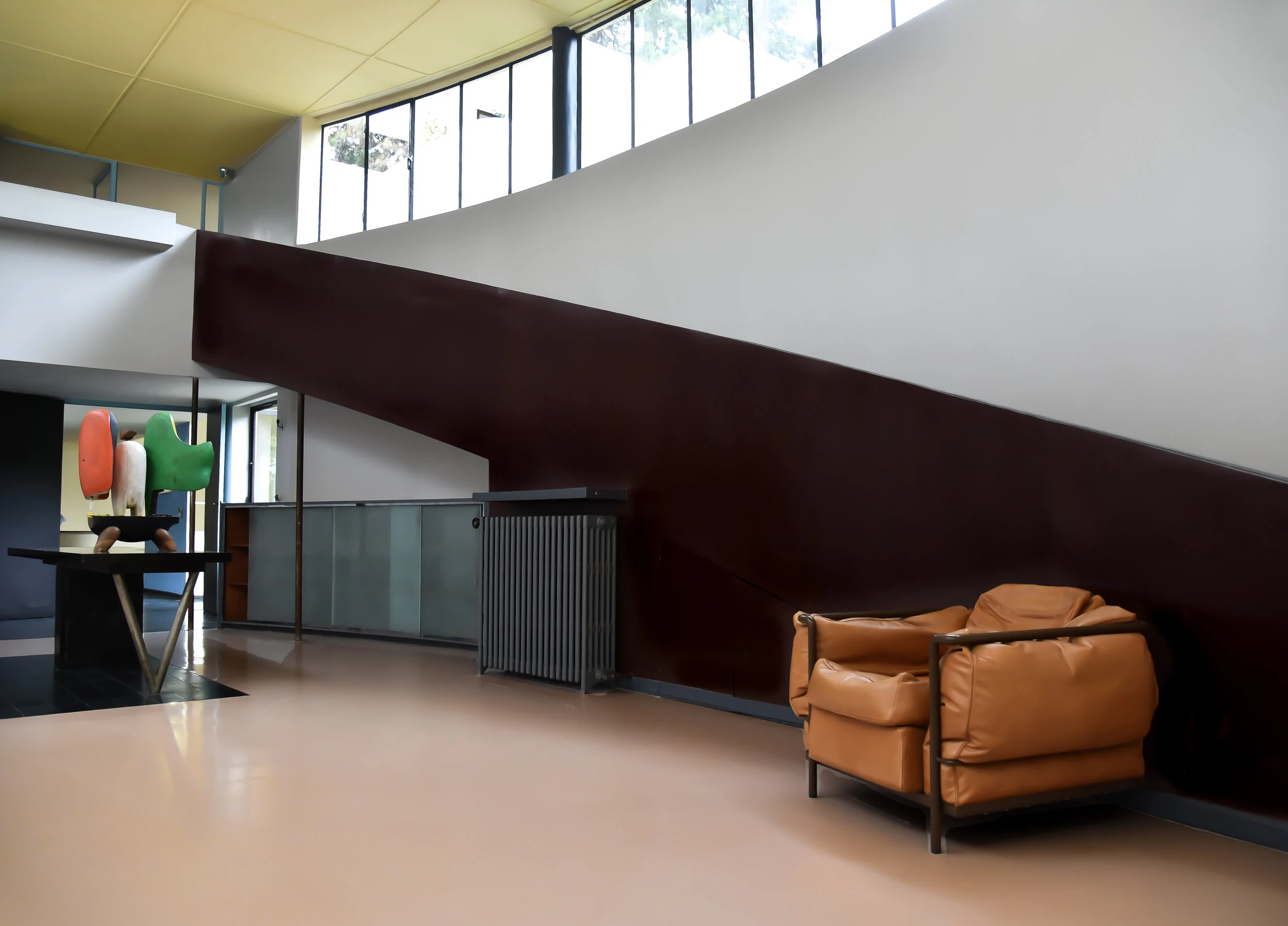 gallery view of ramp and later addition of the lc2 armchair