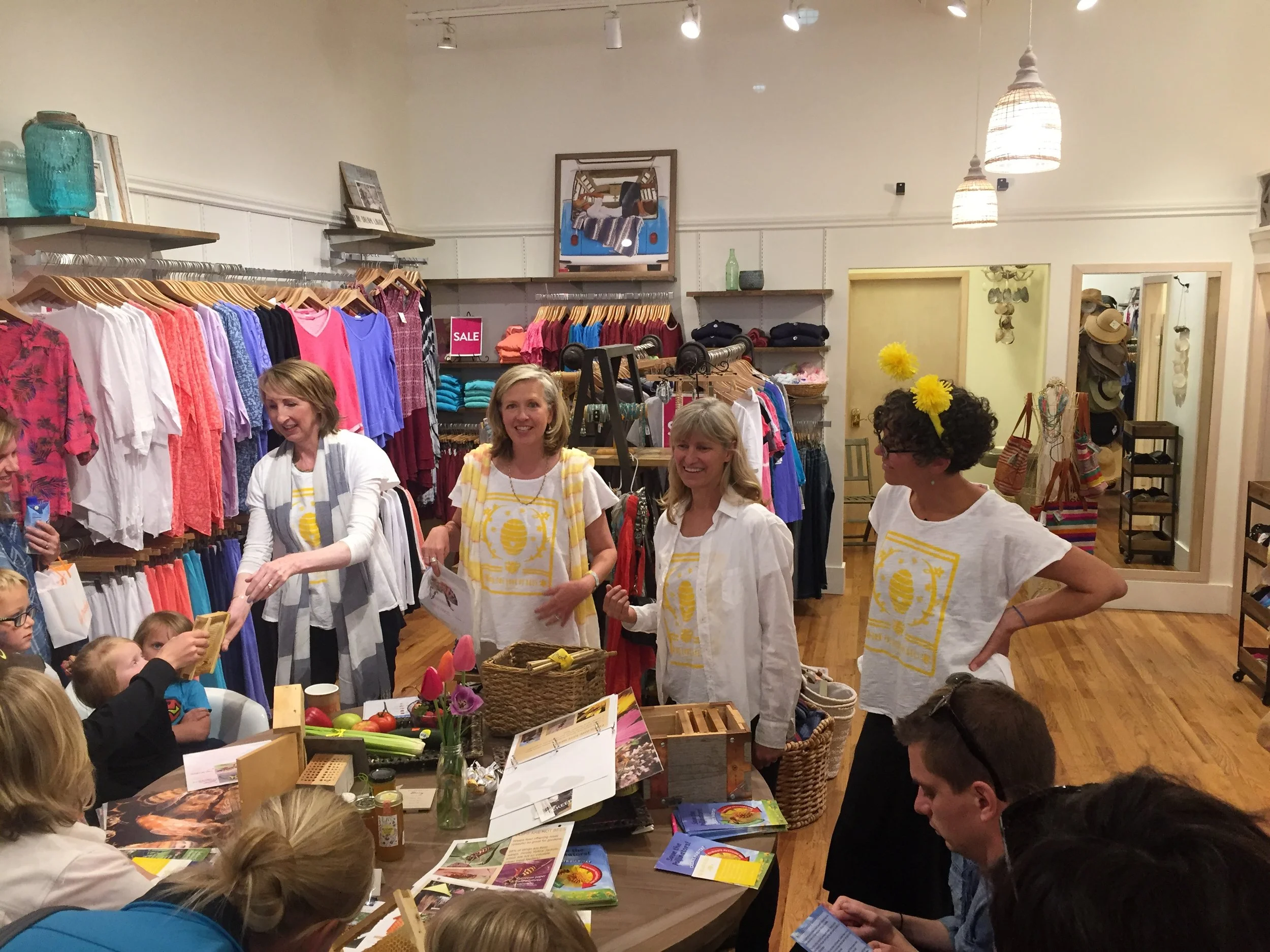 BeeChicas on Earth Day at Fresh Produce