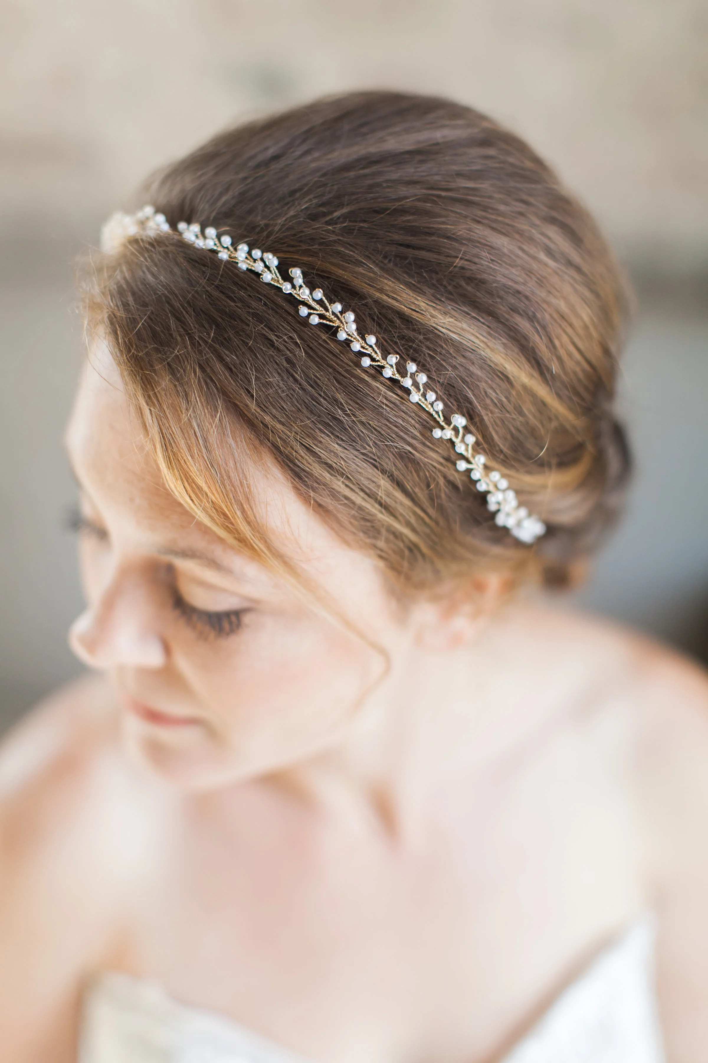 Baby's Breath Pearl Bridal Headpiece