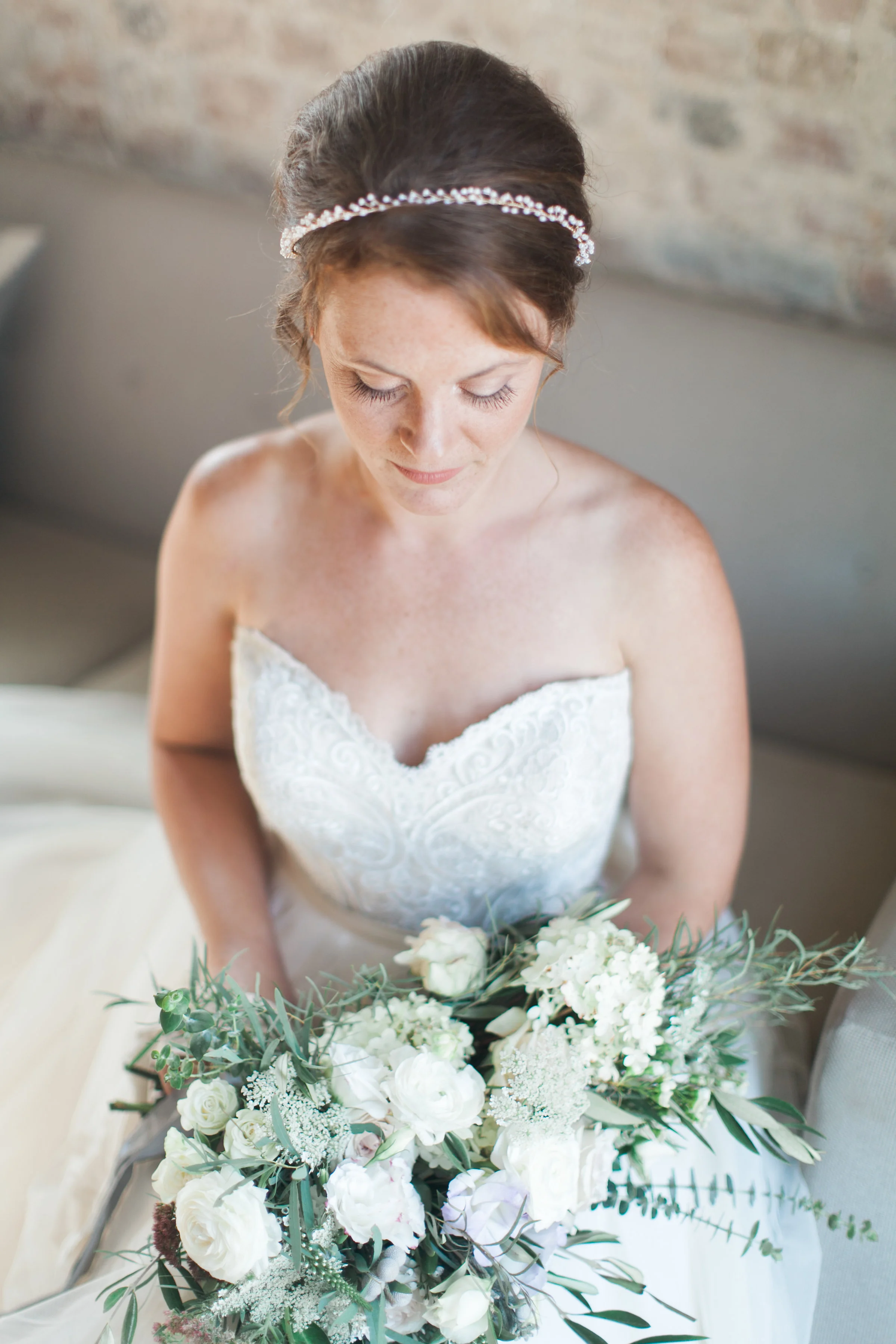 Baby's Breath Pearl Bridal Headpiece