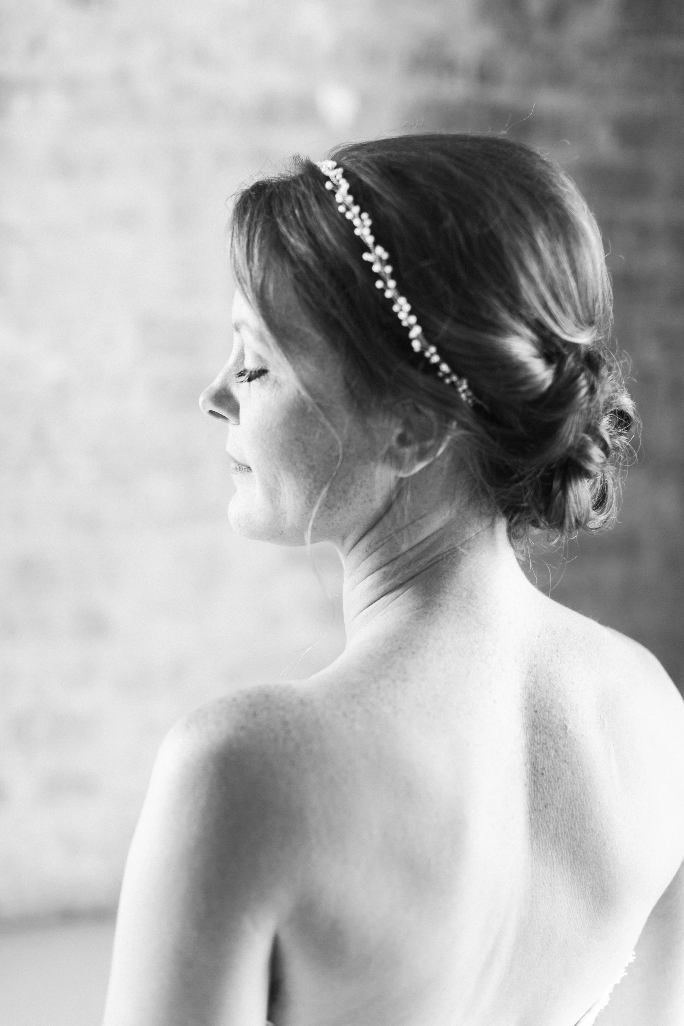 Baby's Breath Pearl Bridal Headpiece