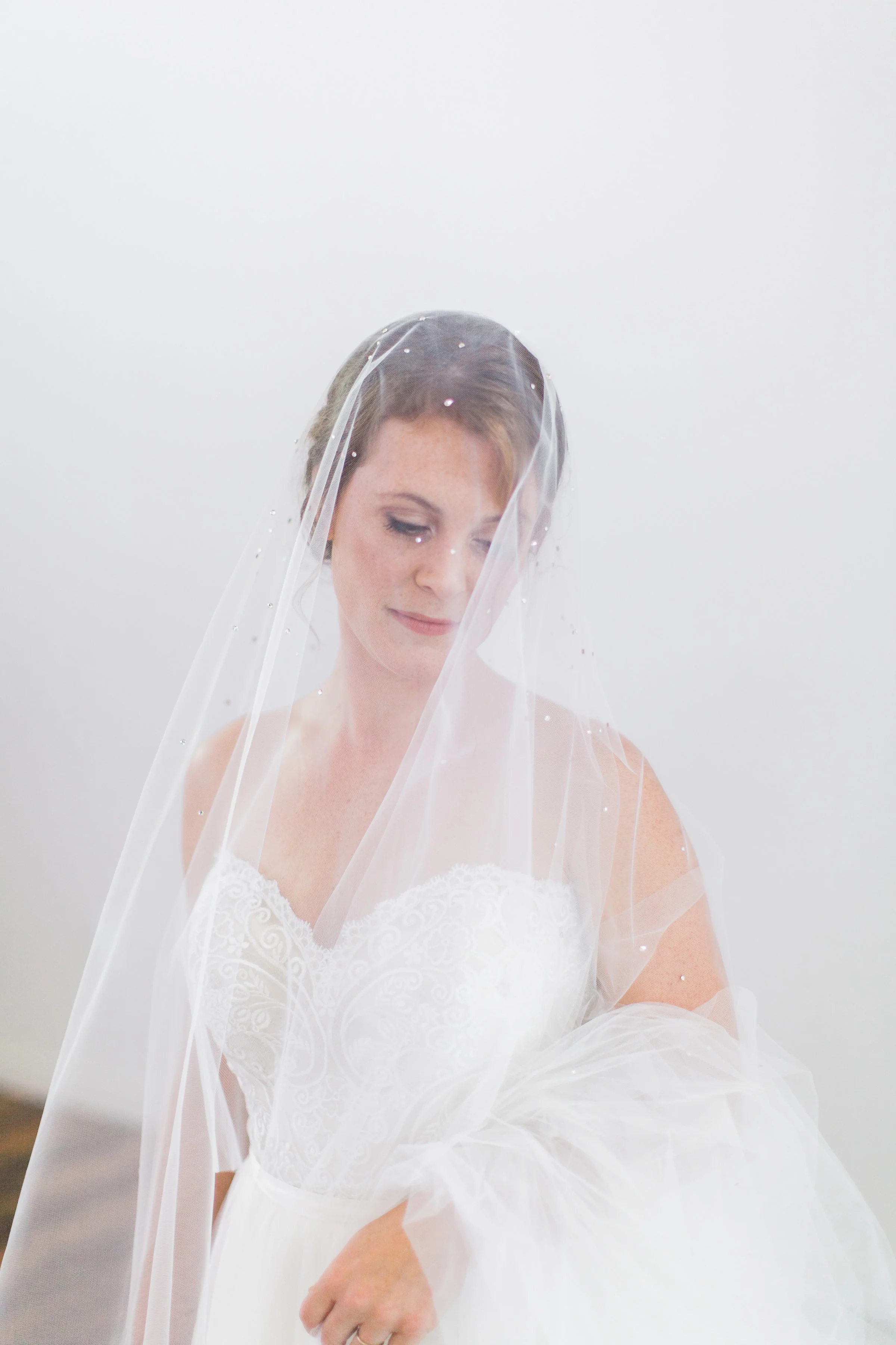 Swarovski Crystal Rhinestone Drop Bridal Veil