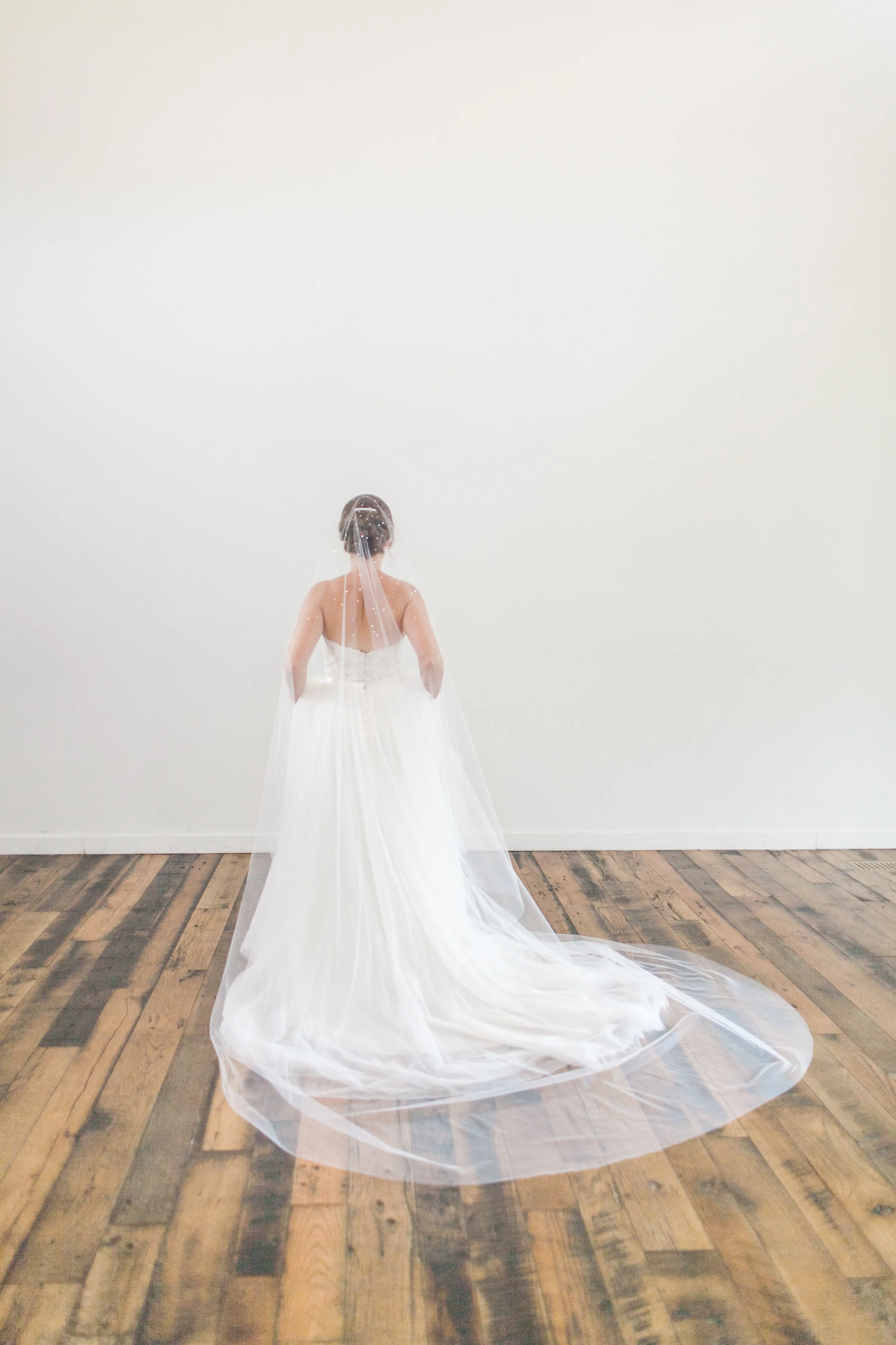 Swarovski Crystal Rhinestone Drop Bridal Veil