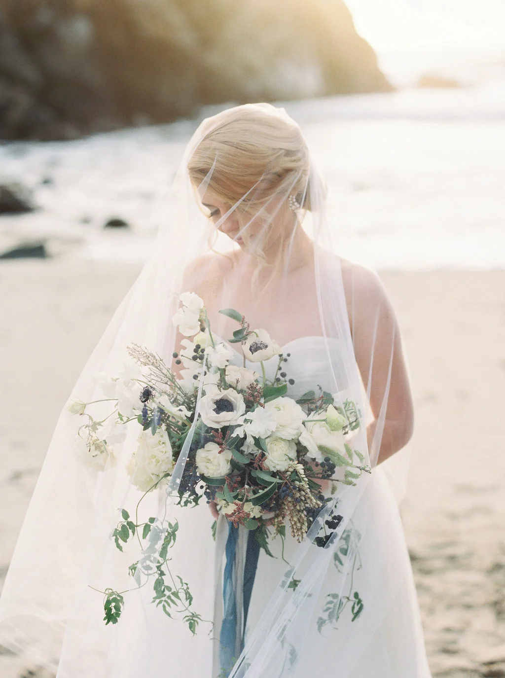 Long Tulle Drop Circle Bridal Veil