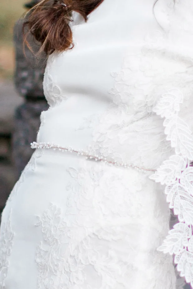 Baby's Breath Pearl Bridal Belt