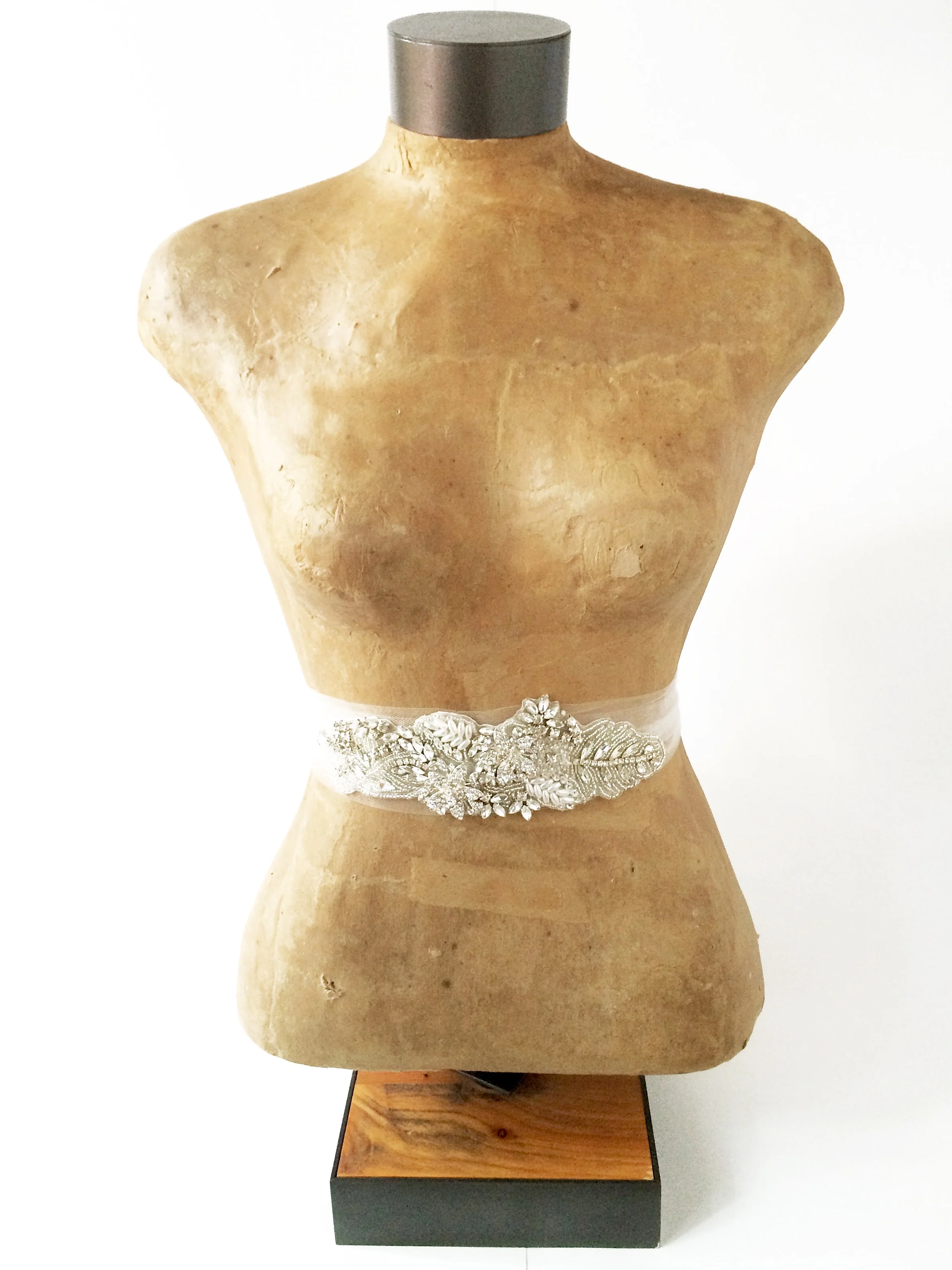 Rhinestone and Pearl Bridal Belt