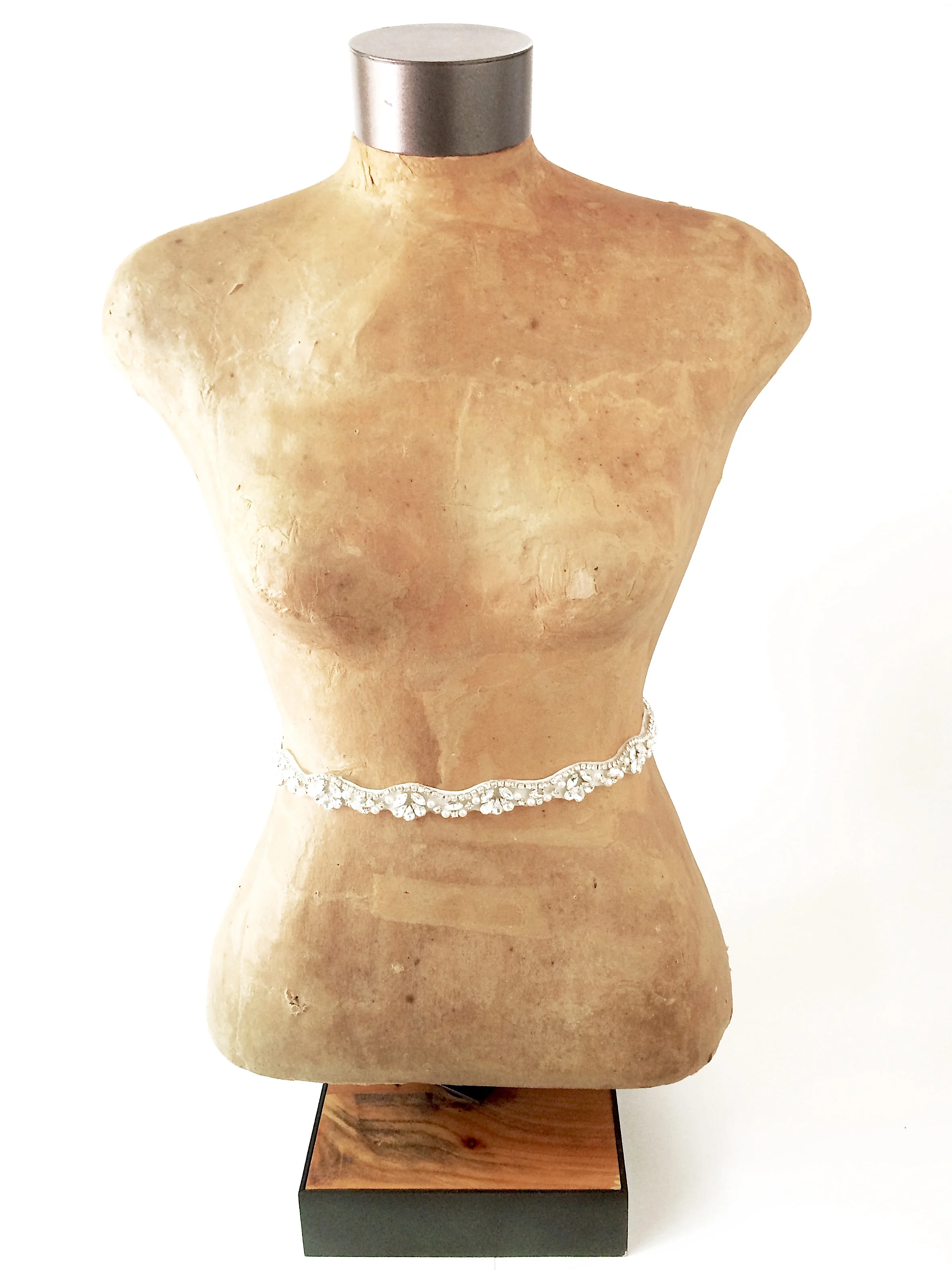 Rhinestone and Pearl Bridal Belt