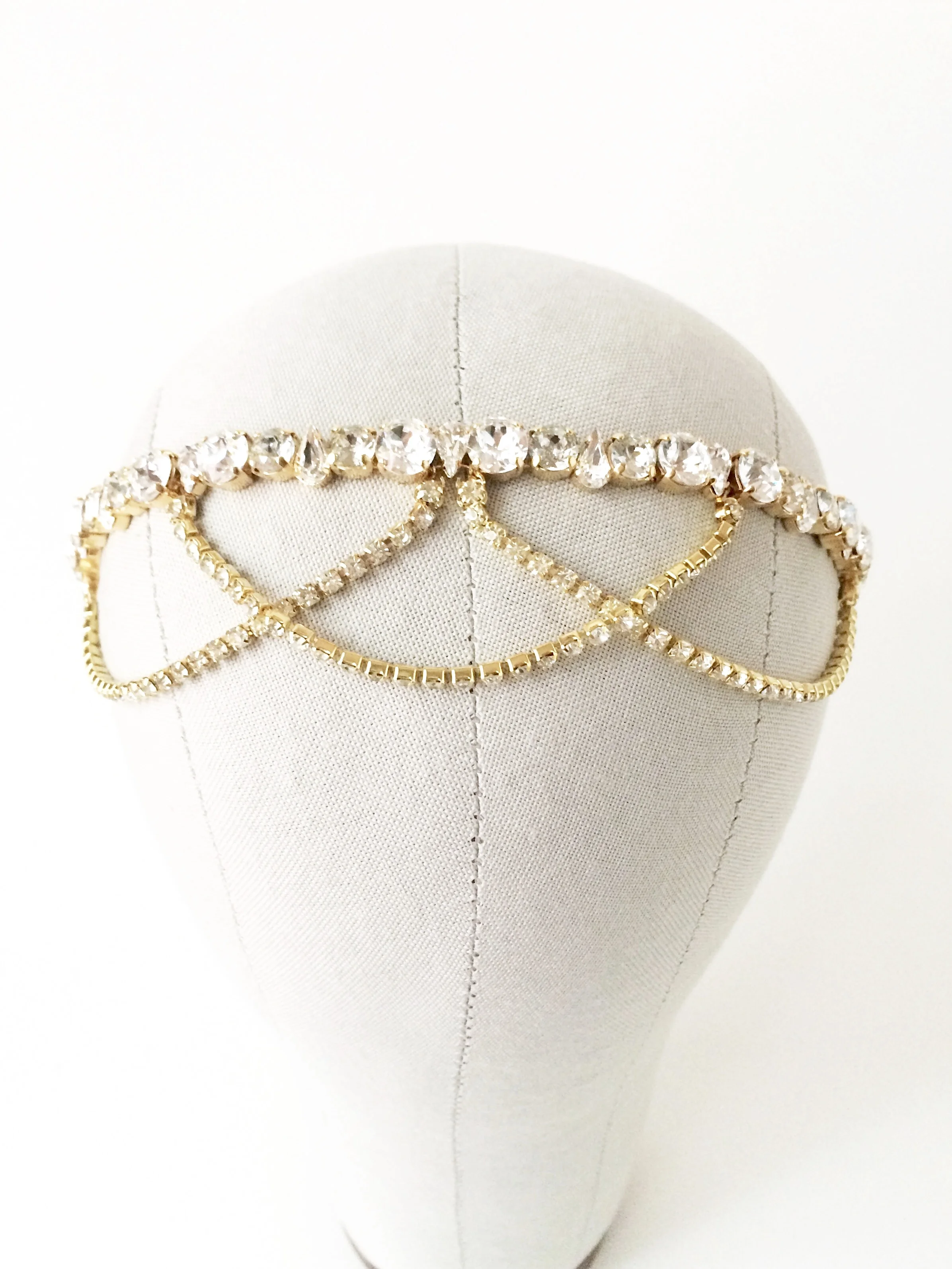 Art Deco Rhinestone Bridal Headpiece