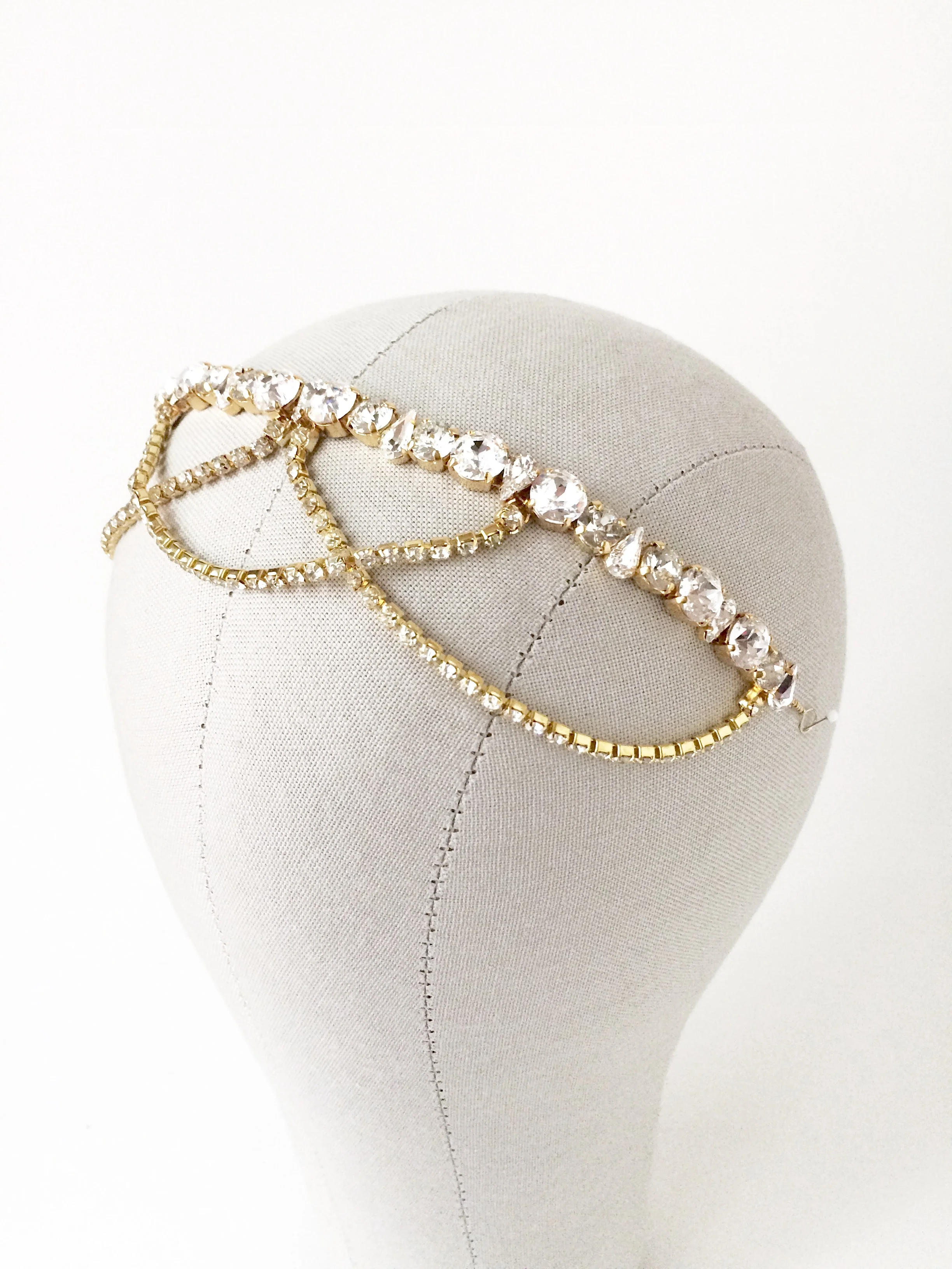Art Deco Rhinestone Bridal Headpiece