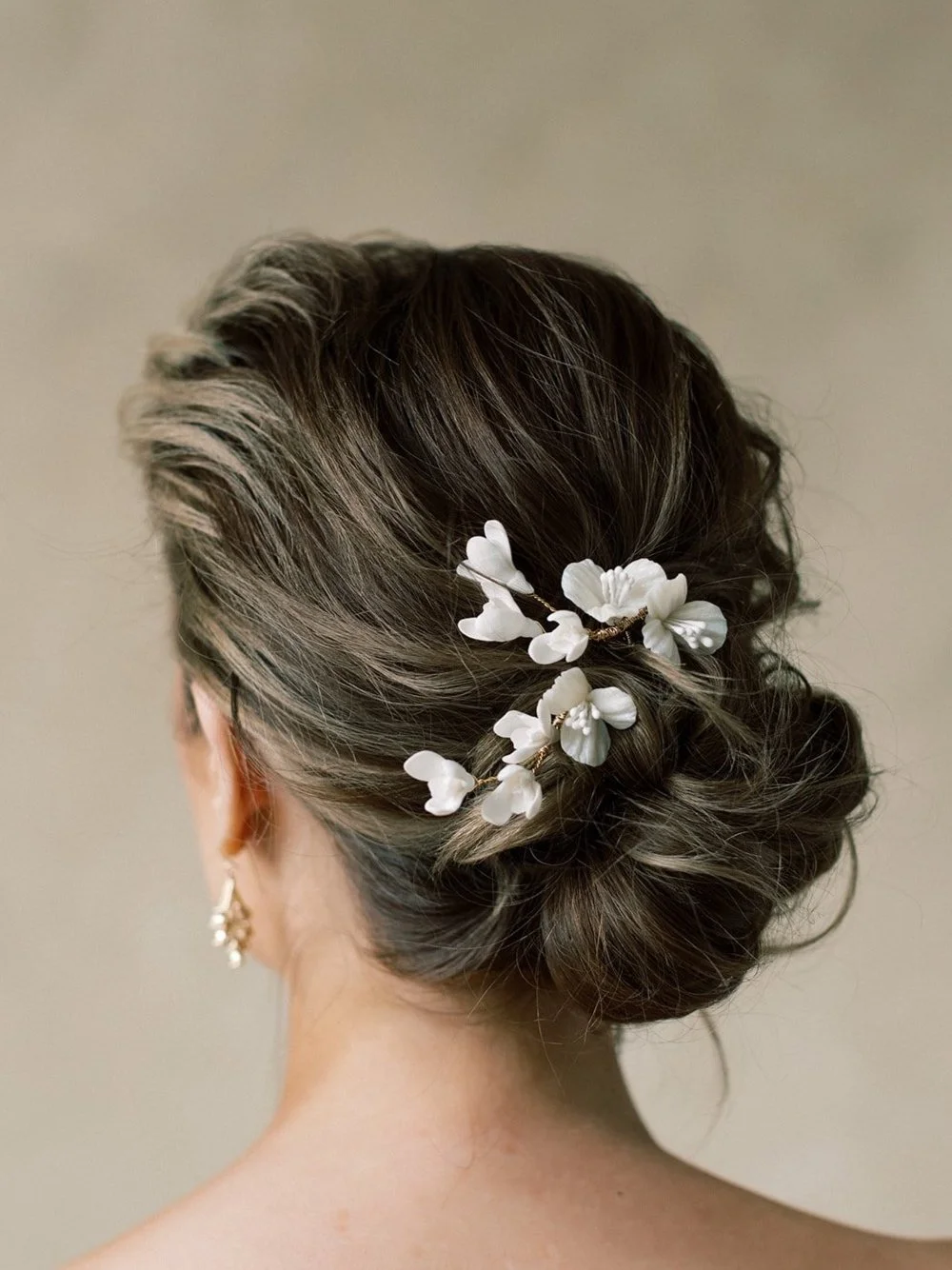 Alice + Mae Bridal— Gillian - Clay Flower Hair Pin Set display picture 1