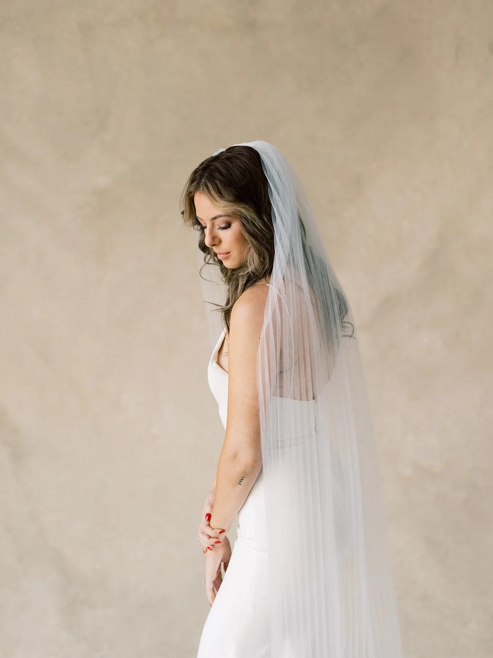 Alice + Mae Bridal Greer | Pleated Square Cut Veil