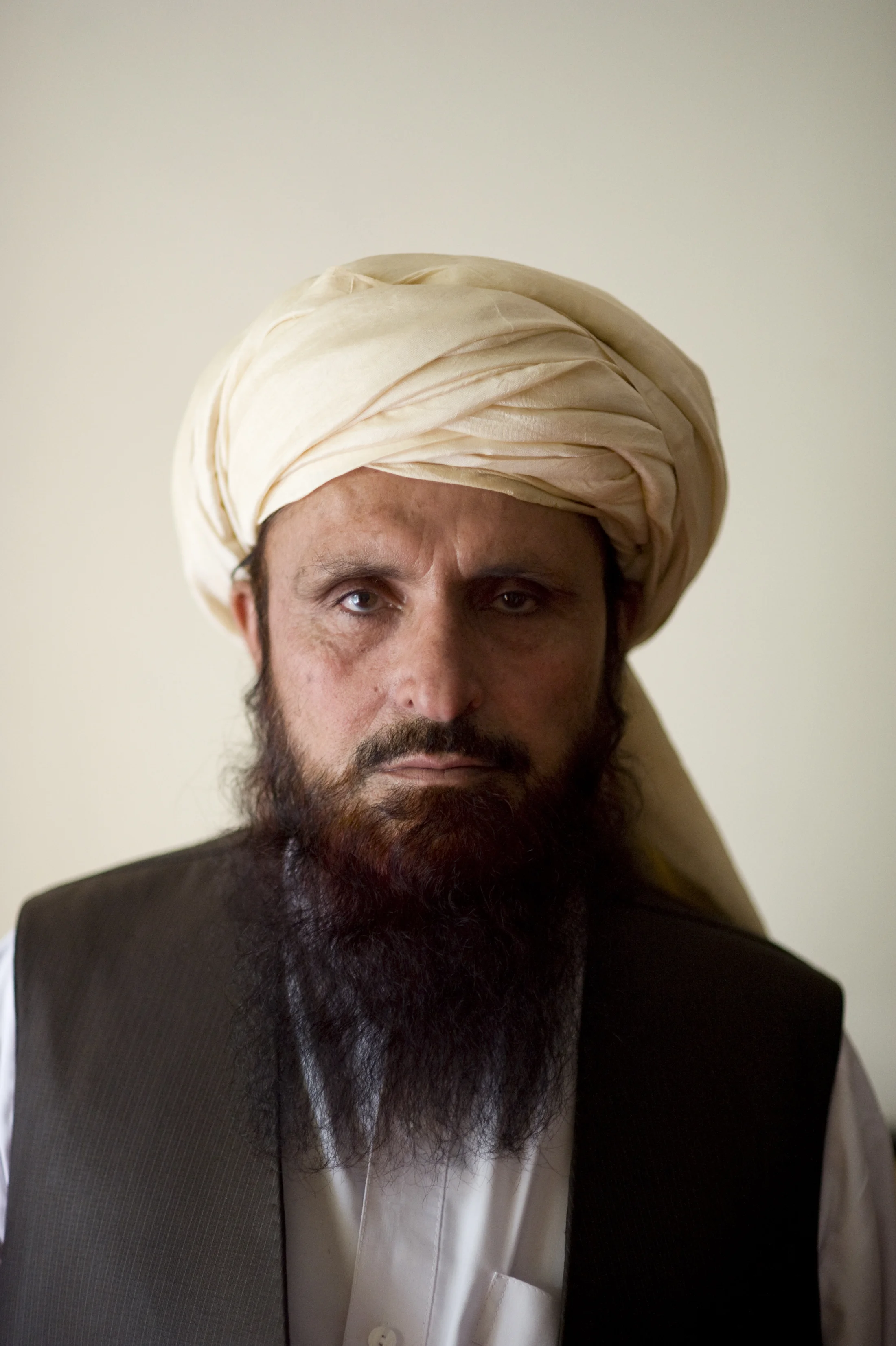 Mawlawi Pir Mohammed Rohani, rector of Kabul University under the Taliban regime and a current member of the High Peace Council. October 2012.