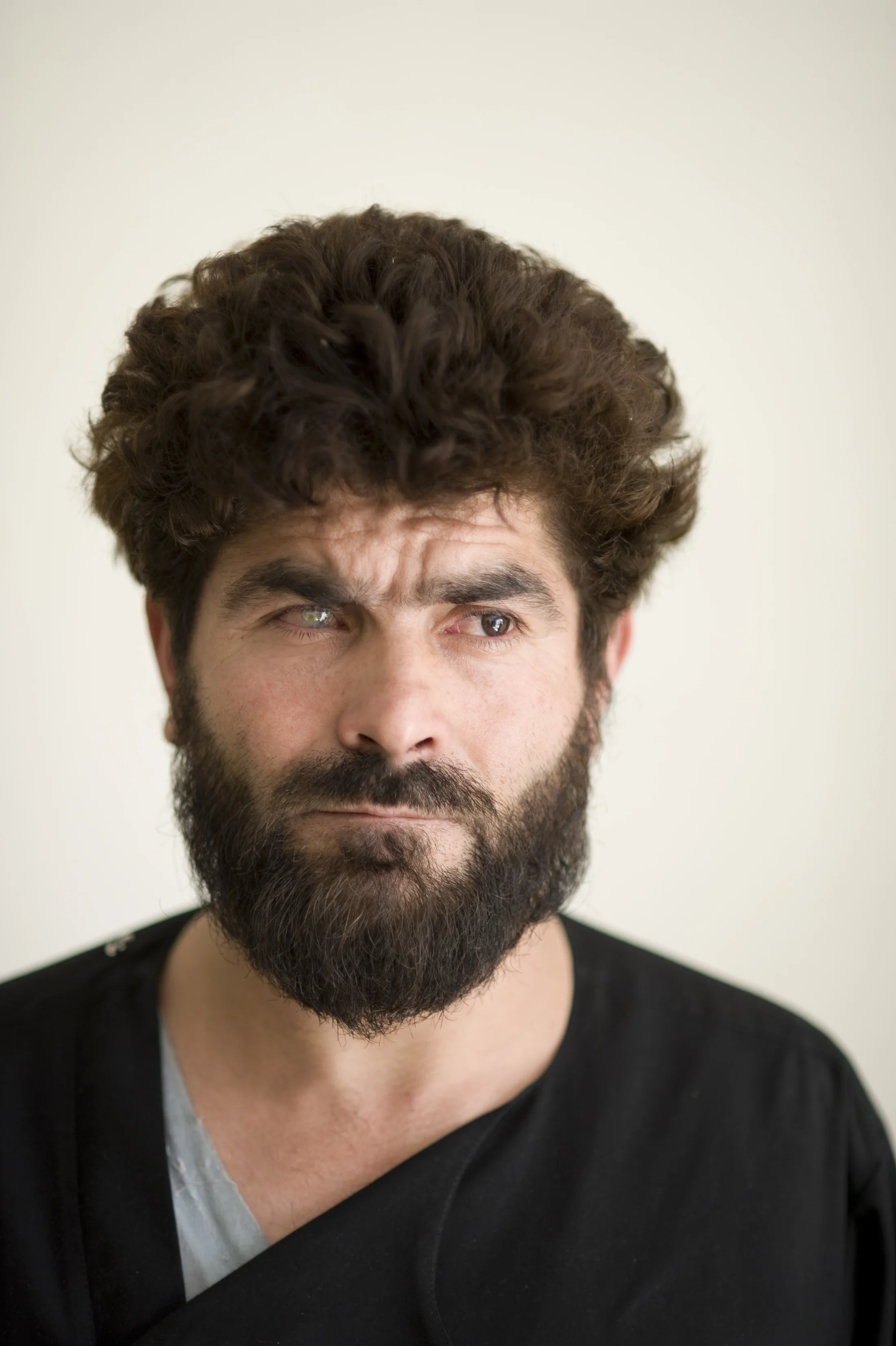 Reza Khan, an alleged insurgent detained in Pul-e-Charkhi prison, Kabul. September 2011.