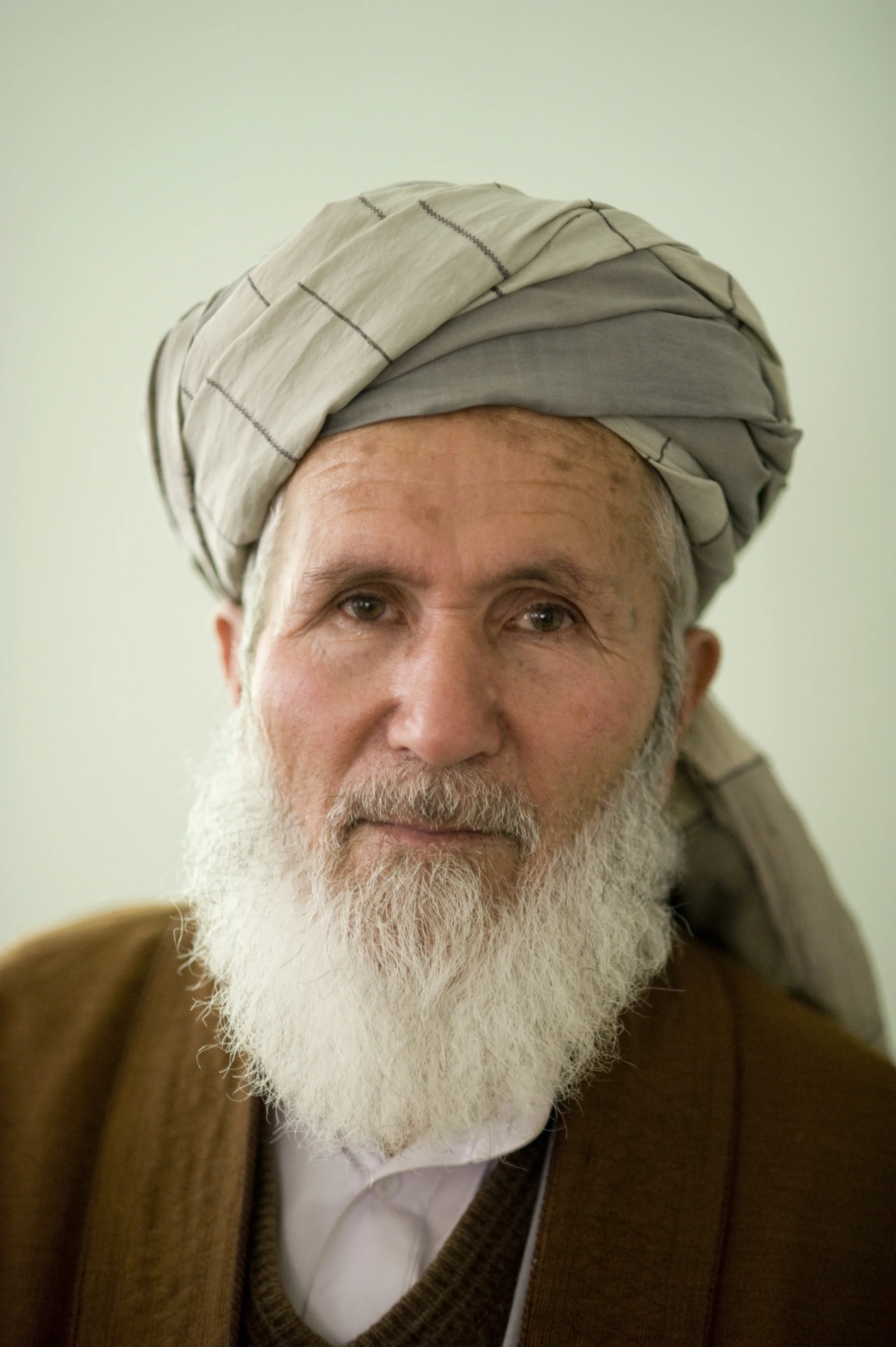 Qazi Sadullah Abu Aman, head of Badakhshan High Peace Council. Faizabad, April 2013.