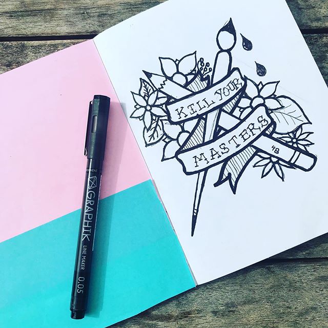 #sketchbookproject &amp; freelance life. @runthejewels 🖤
#penandink #sketch #graphicdesign #illustration #linedrawinf