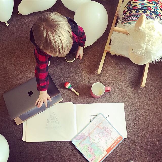 My new creative director is a pretty harsh critic 
Being freelance I&lsquo;ve got the working from home thing down, it&rsquo;s more the everyone else being home thing I&rsquo;m getting used to

#payinghiminpeppapig #eatingcrayons #designmomma #stayat