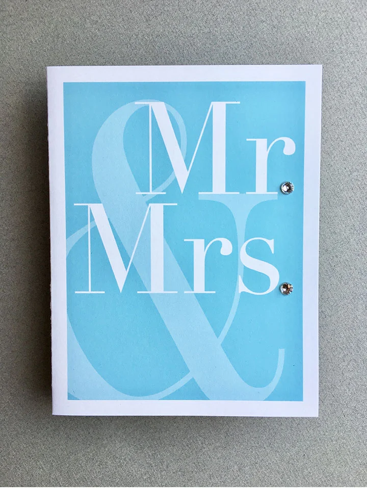 Mr. and Mrs. Wedding Card