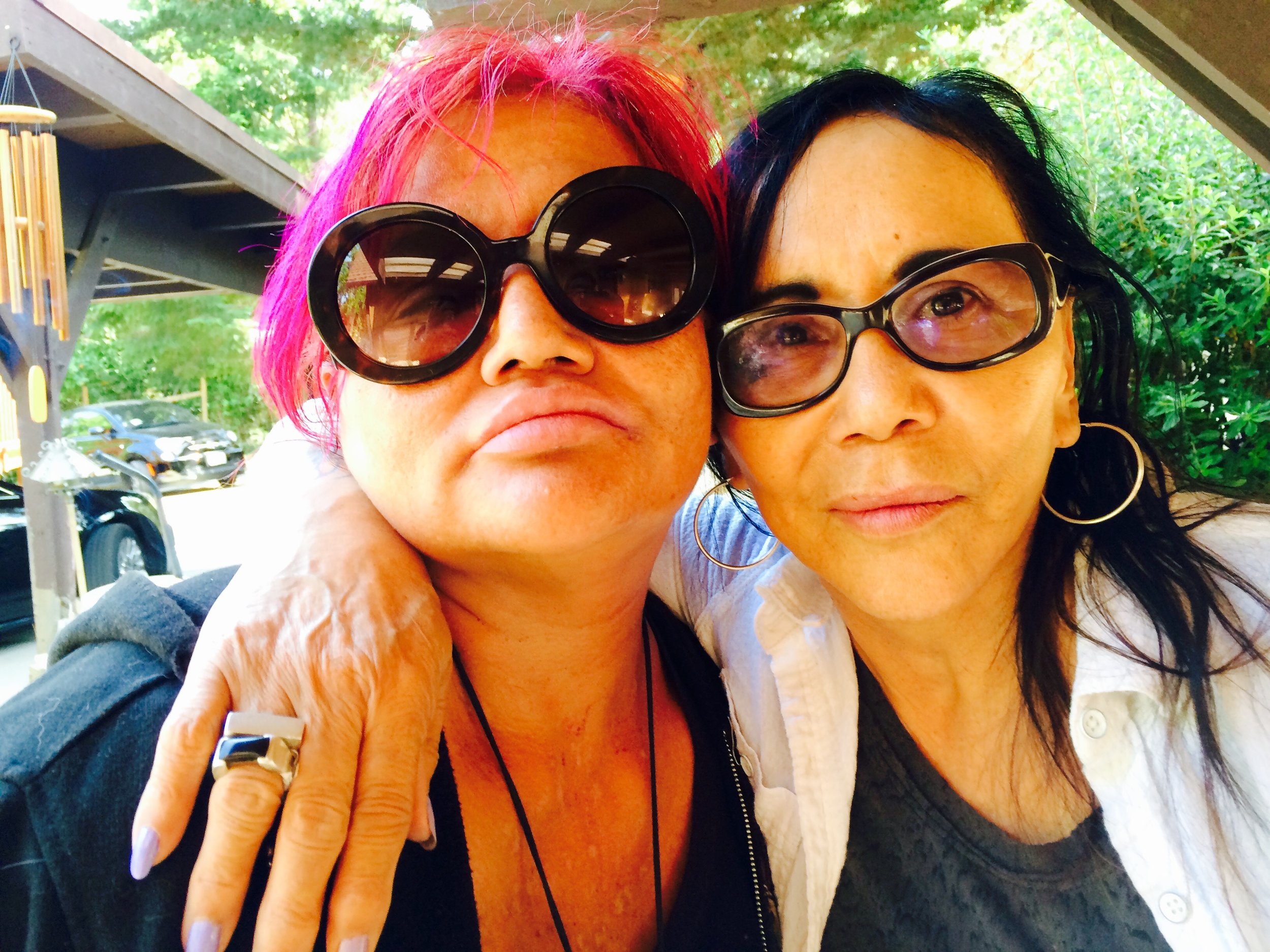  Stephanie Acosta (Oscar’s Niece) and her mom Anita Acosta (Oscar’s sister) at home near the Russian River in Northern California.   