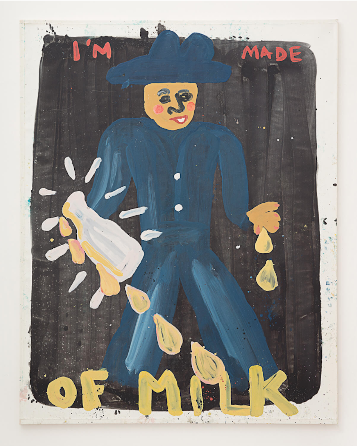 Kate Groobey, I'm Made Of Milk , 2017. Oil on canvas. 73 x 59 inches. ©Kate Groobey; Courtesy of Horton Gallery.