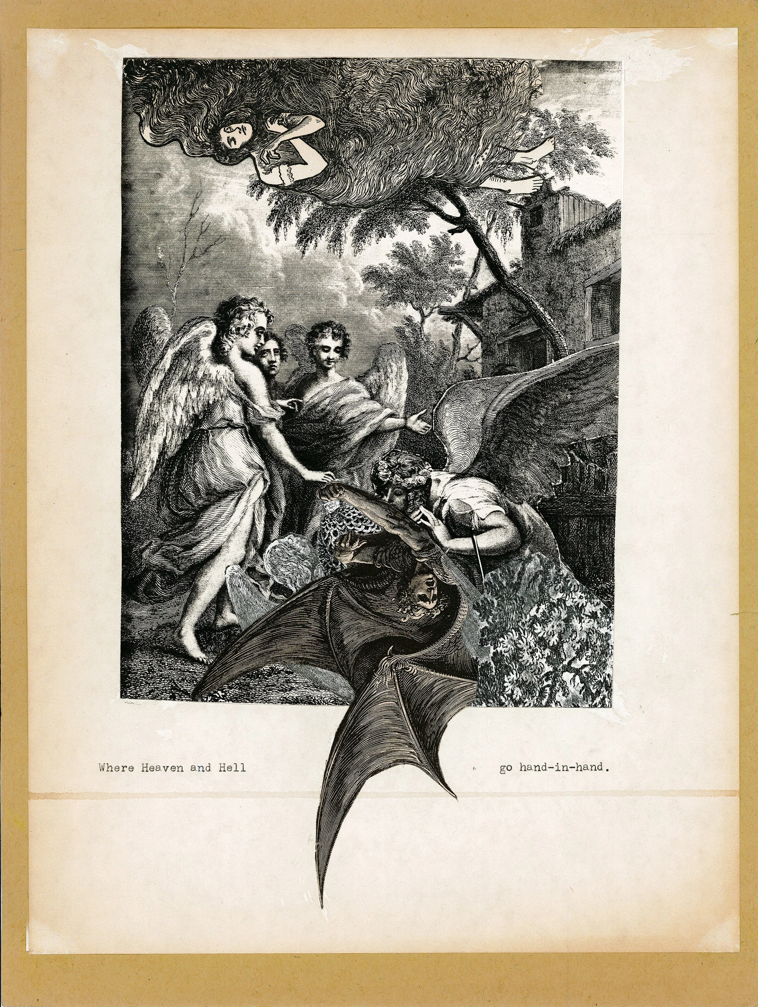 Helen Adam, In Harpy Land (excerpt), 1976–77, collage. Credit: The Poetry Collection of the University Libraries, University at Buffalo, The State University of New York.