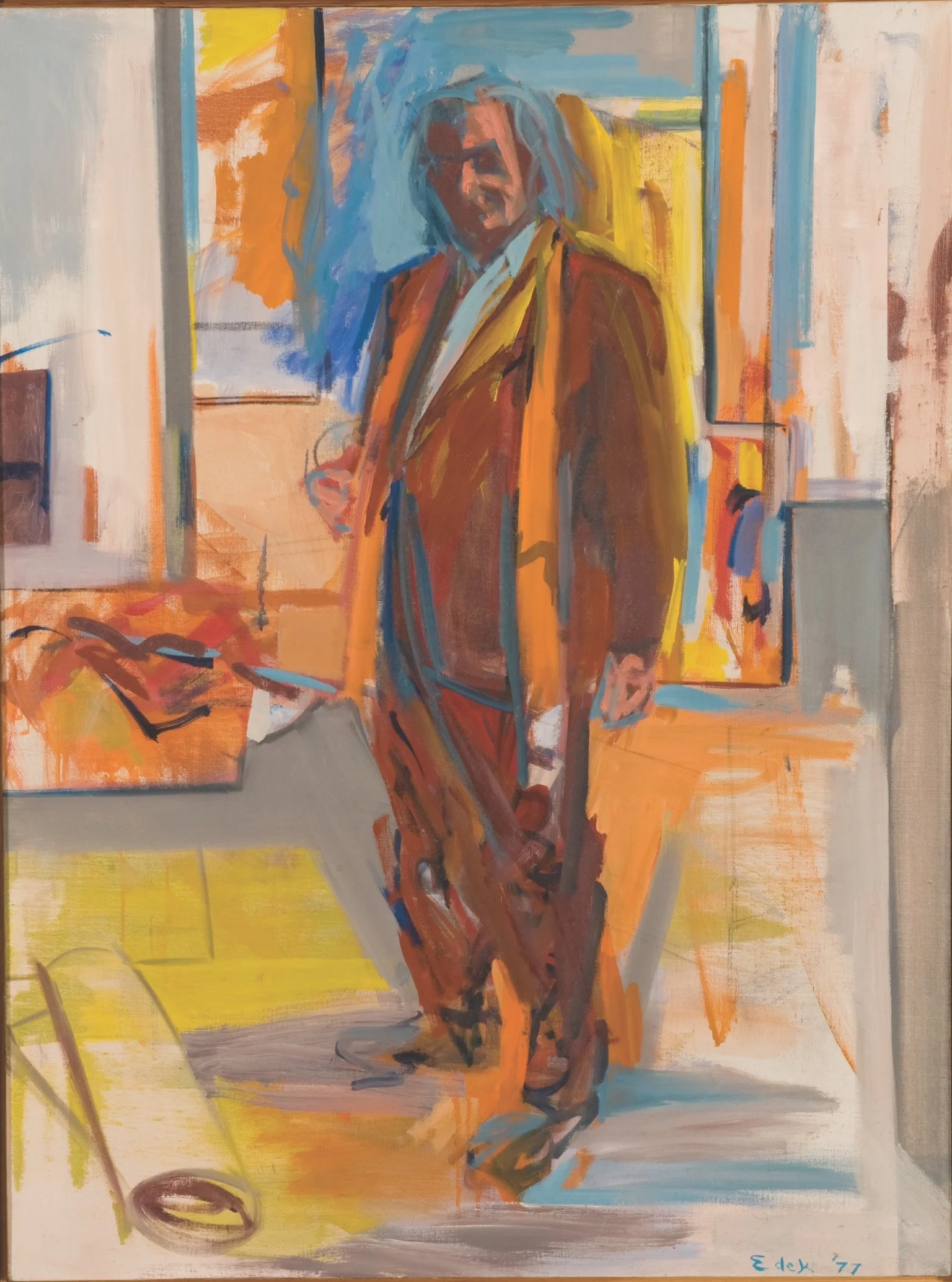 Portrait of Kaldis , 1977, oil on canvas , 40 x 30 inches, Private Collection, Maine