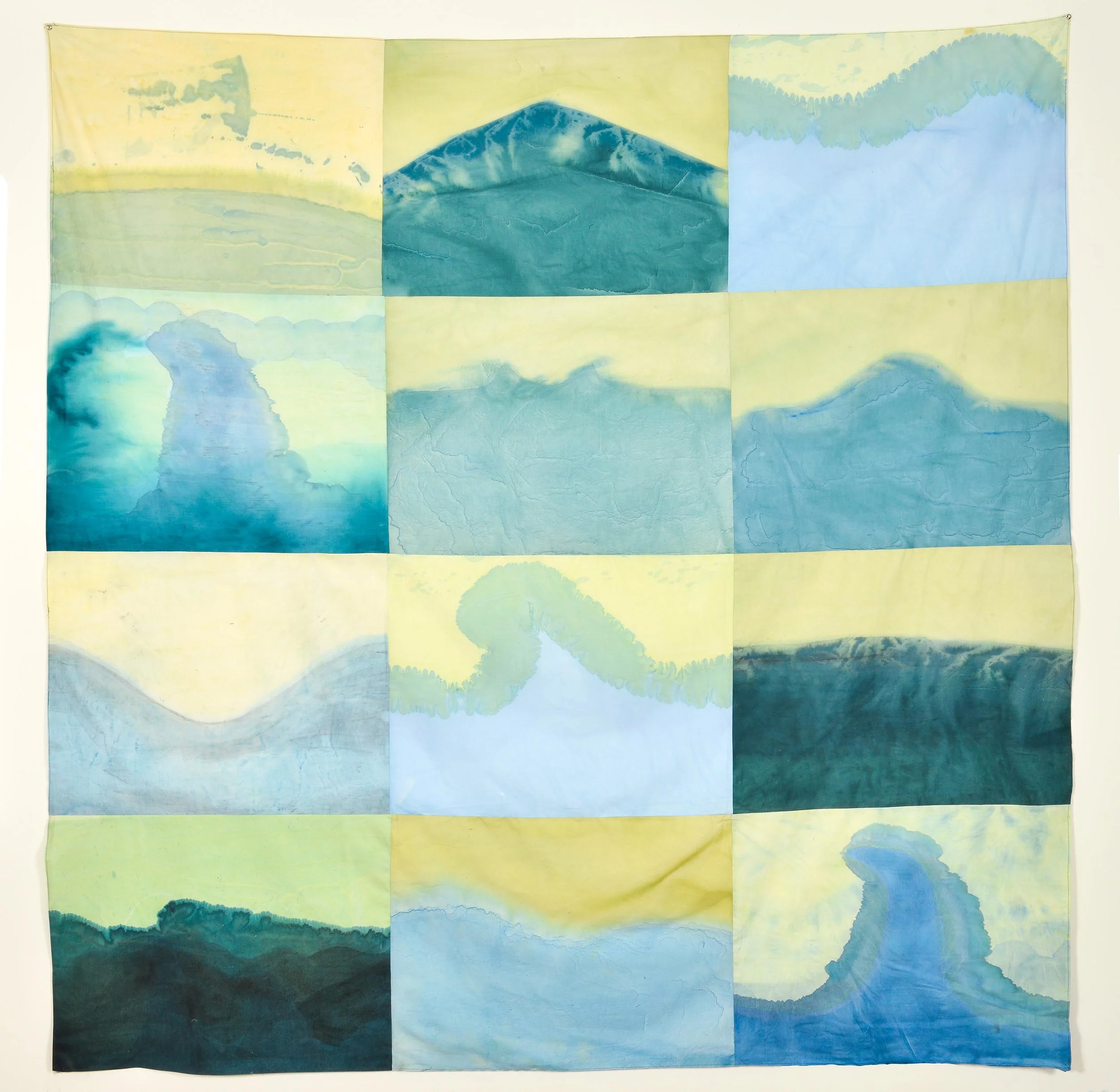 Simone Kearney, Parts Of Parts (#6) , 2018, dye and acrylic on muslin, 81 x 84 inches