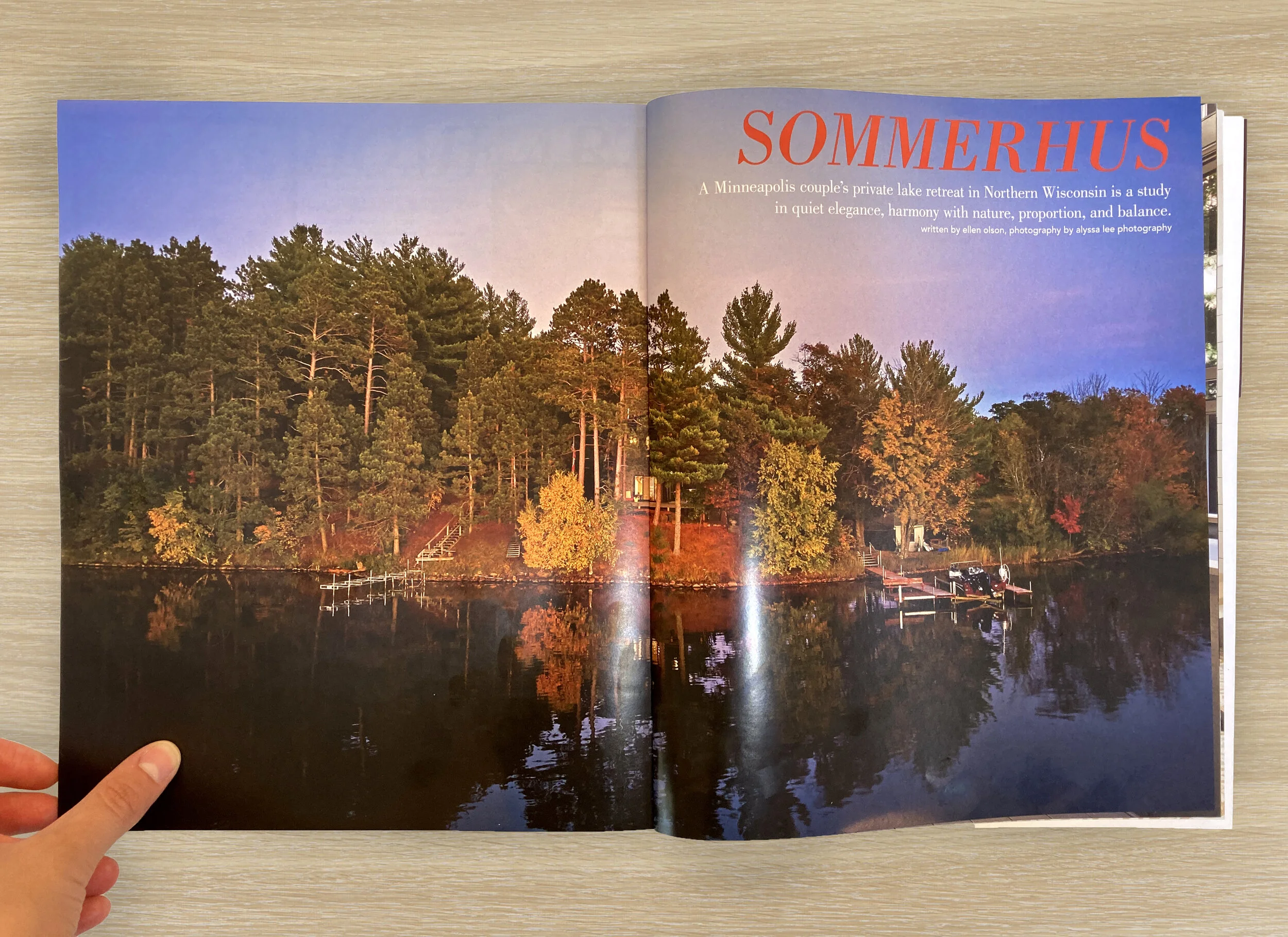 Sommerhus Cabin Featured in Lake Society Magazine