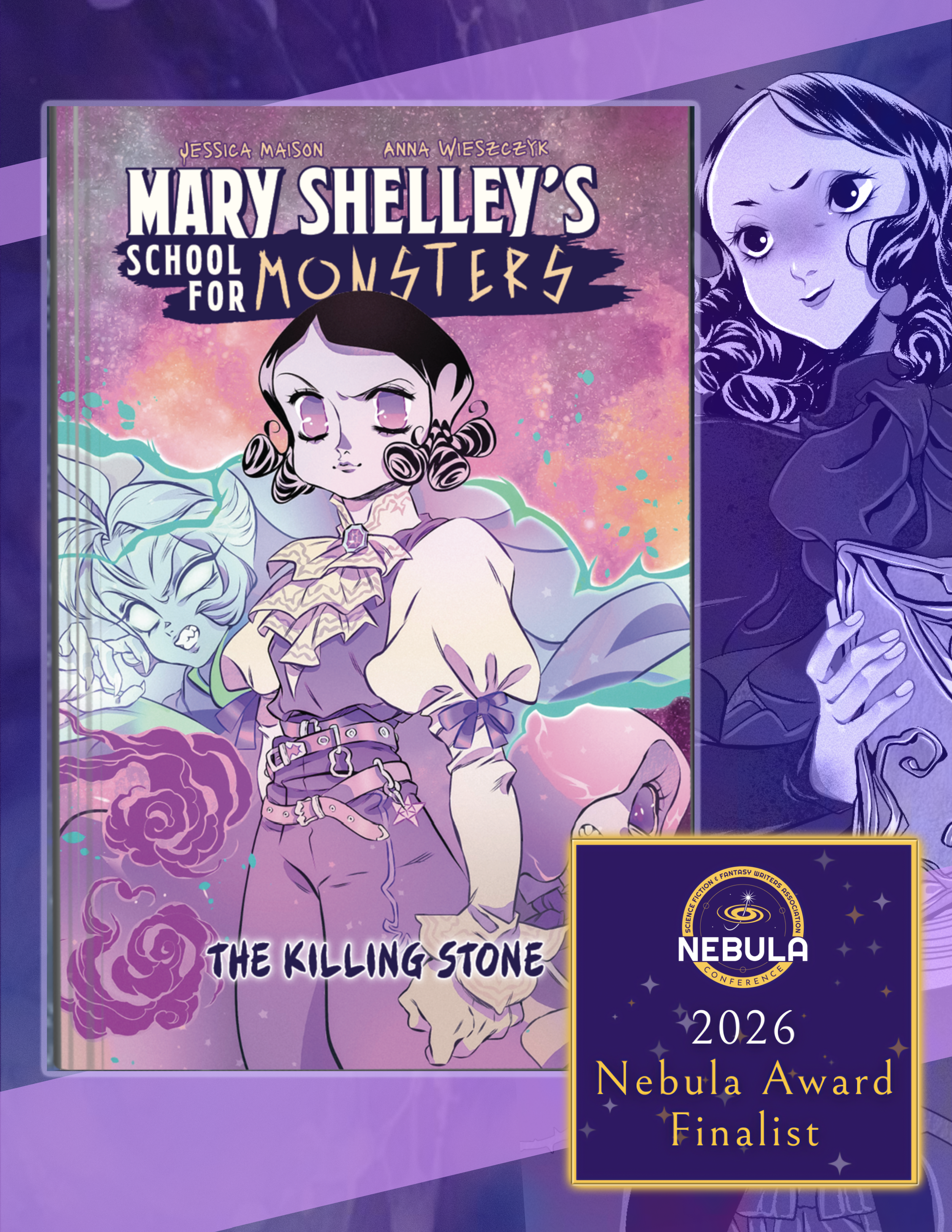 Mary Shelley’s School for Monsters: The Killing Stone is a Nebula Finalist for Comics Writing