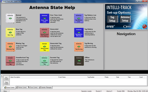 Sample of operational screen.