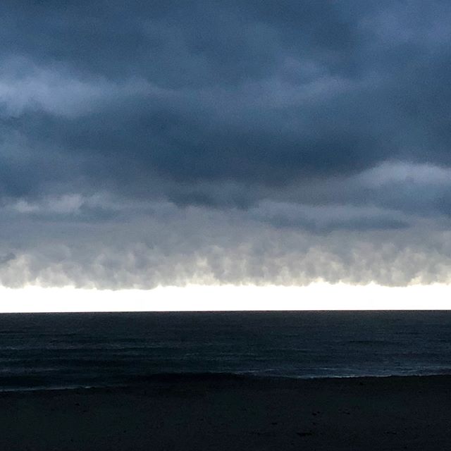 Sometimes these are more beautiful to me than a pinky sunset. Just stunning. I was captivated. I wish the camera could capture it better. #rothko ....storm rolling in... #blues #fireisland #love #thingsilove