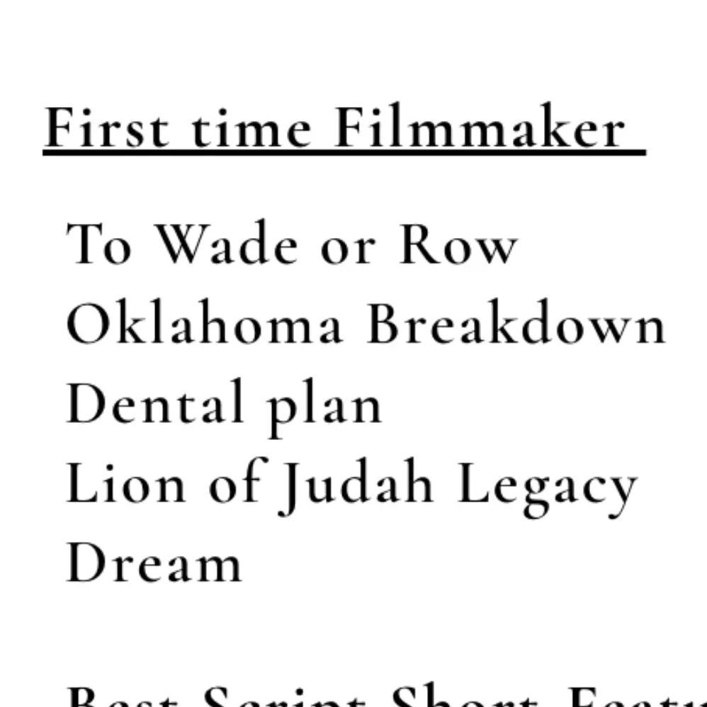 I'm being asked to dress up for this awards thingy in Washington D.C. April 1st.

#WMIFF  #oklahomabreakdown