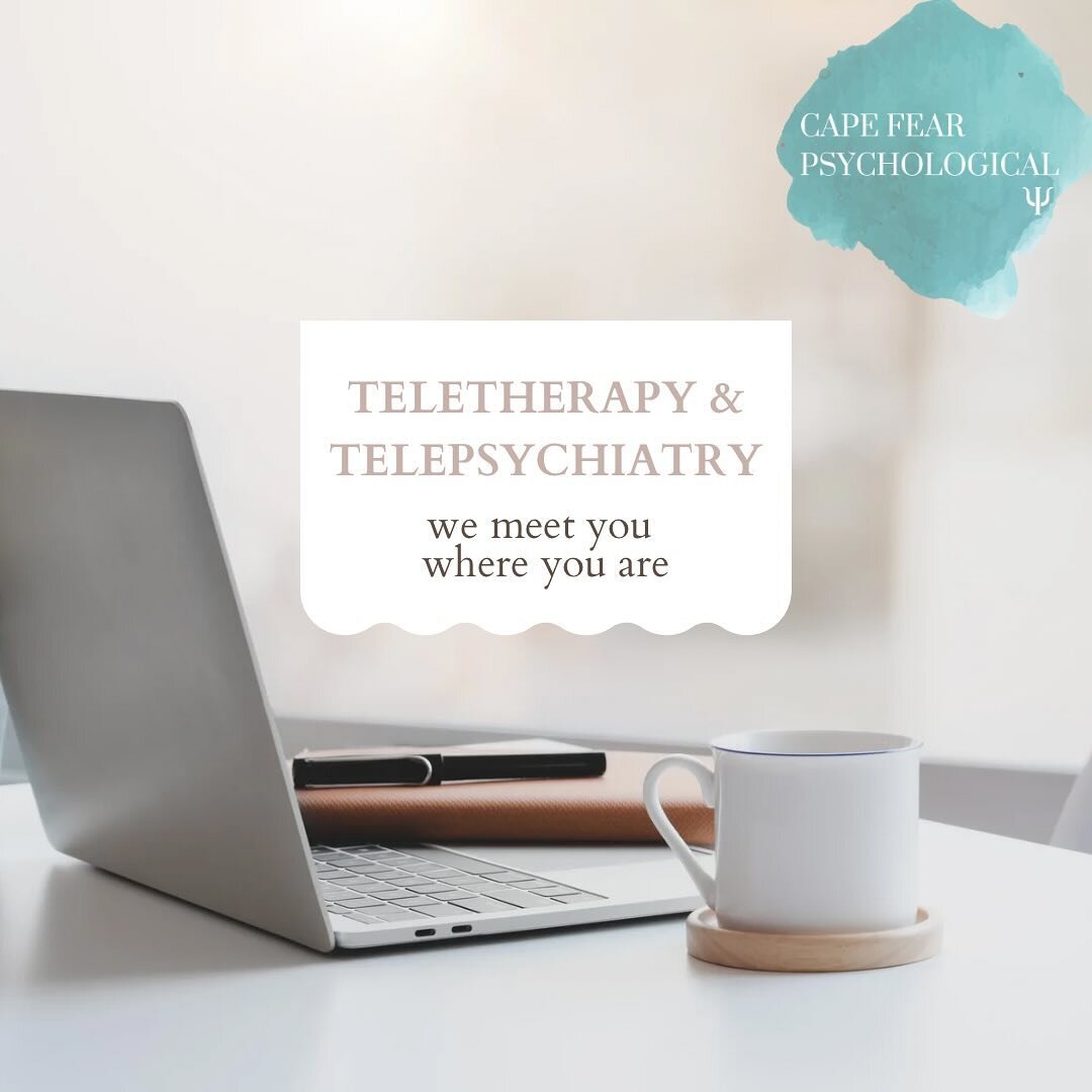 Whether you are home with the sniffles, an unexpected windstorm, or canceled school, Cape Fear Psychological Services offers virtual appointments and we are here to help!