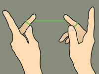 How to floss step 1.