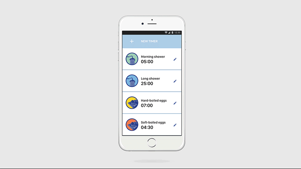 Dana J. Wright, Product Designer made this fluidi mobile app design